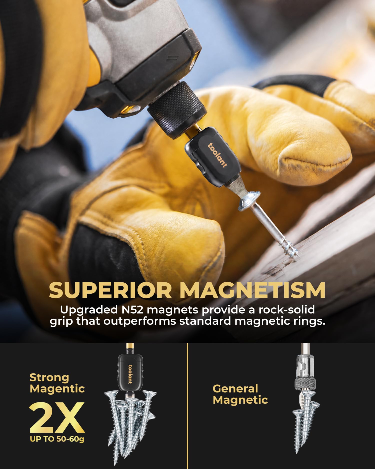 Magnetic Screw Holders - Bit Magnetizer for Drills -3 Magnetic Screw Holders - Bit Magnetizer for Drills -3