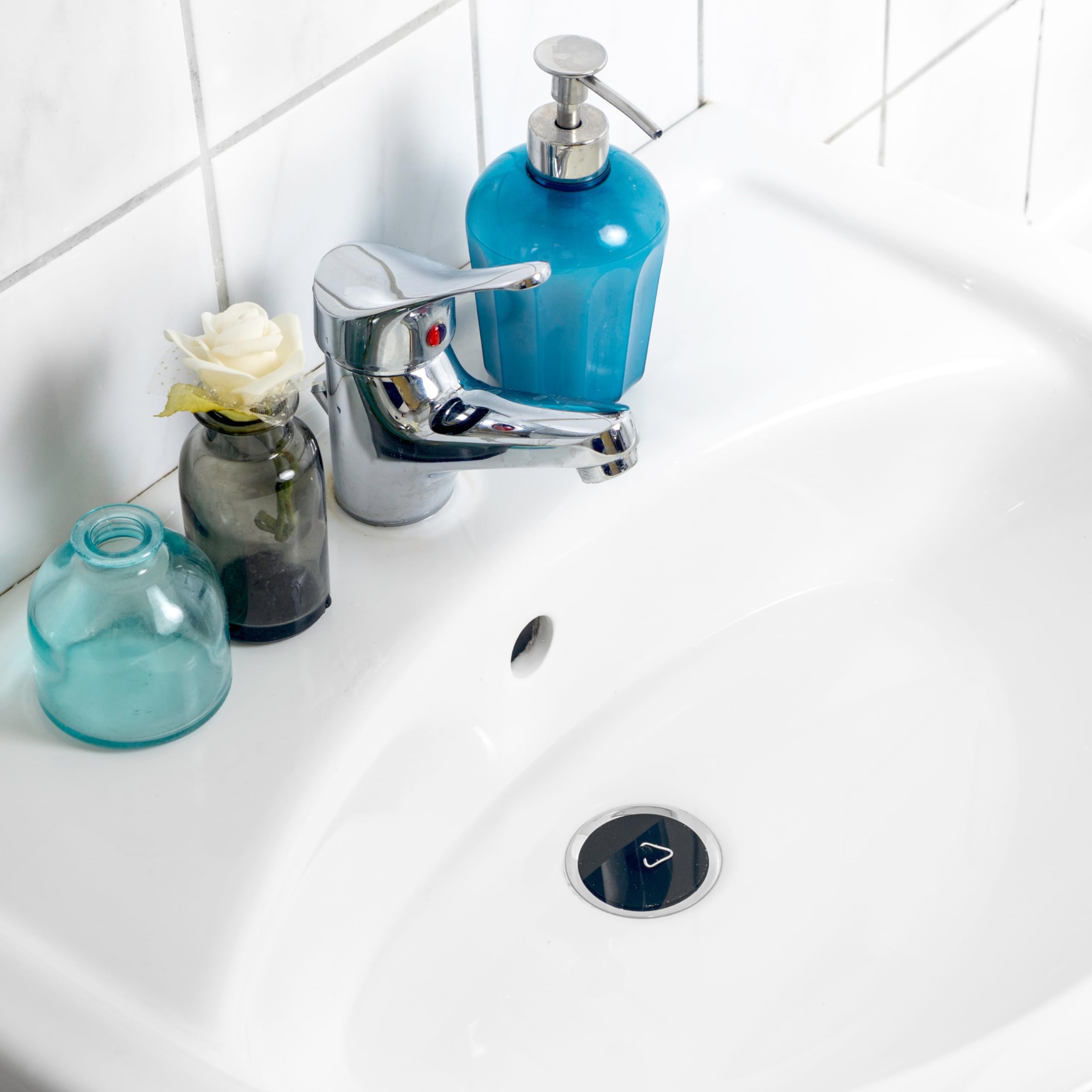 2 Pièces Bouchon De Vidange, Bouchon D'évier Pour Vidange 45.6 à 42 Mm, Bouchon D'Évier En Caoutchouc Avec Anneau De Suspension, Bouchons Universels, Pour Baignoire, Cuisine, Salle De Baine