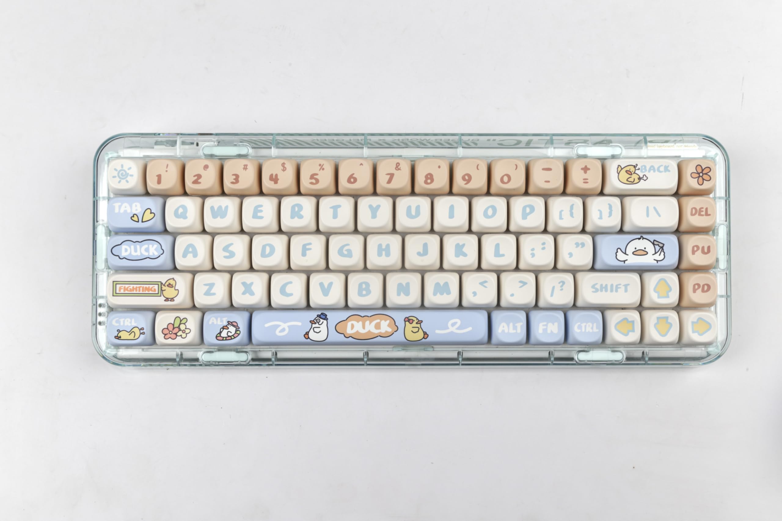 【♡a8nen♡】 Amazon.com: MOA Profile Keycaps, Yellow Cute Duck Keycap