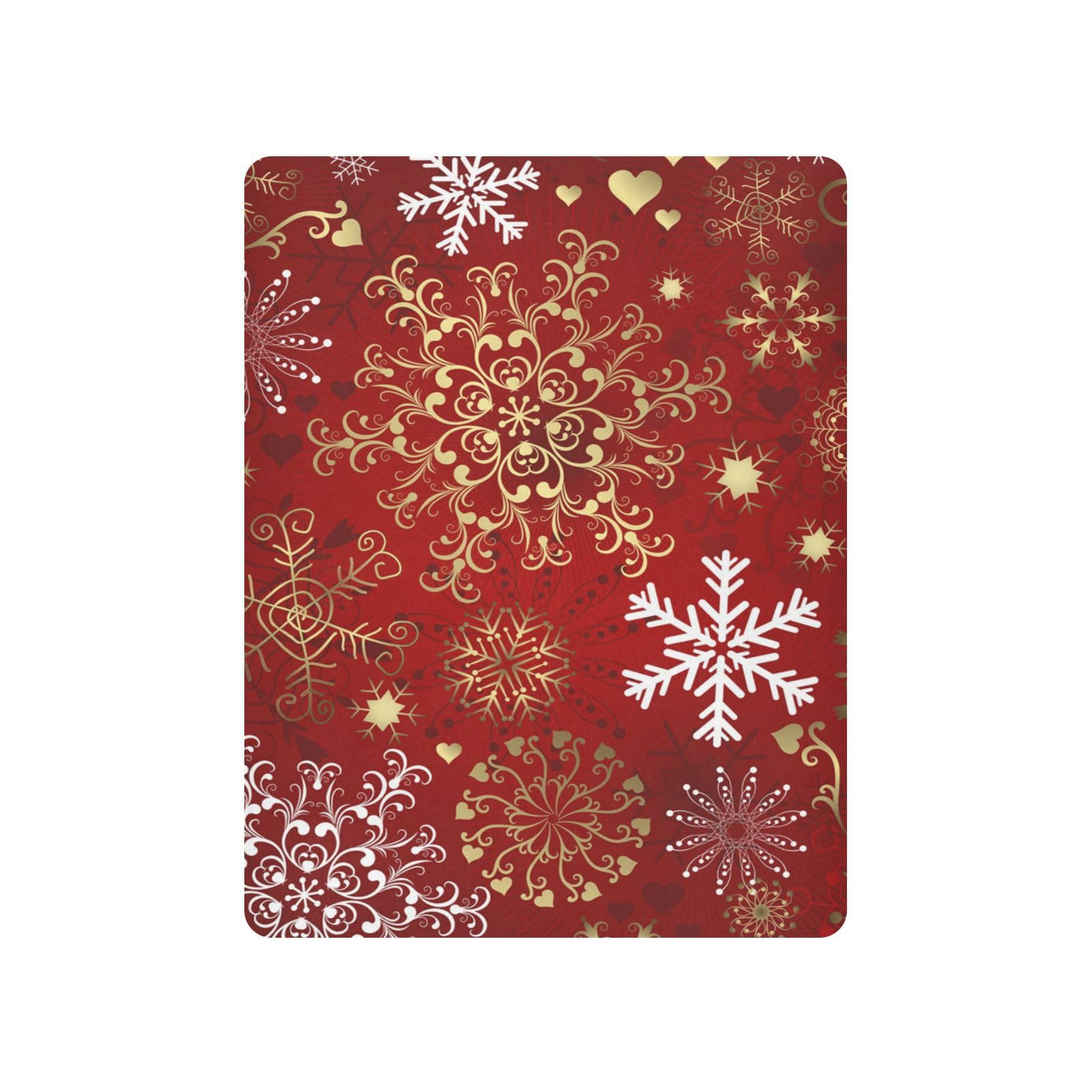 Moudou Christmas Snowflake Playard Sheet for Boy Girls, Soft Breathable Fitted Toddler Sheet for Standard Playard Bed Mattress, 39 x 27 x 5 Inch