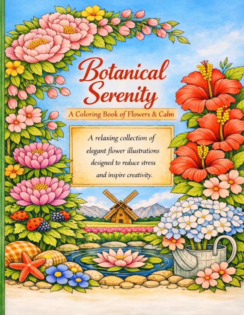 Botanical Serenity Coloring Book: An Adult Coloring Book for Relaxation and Mindful Creativity