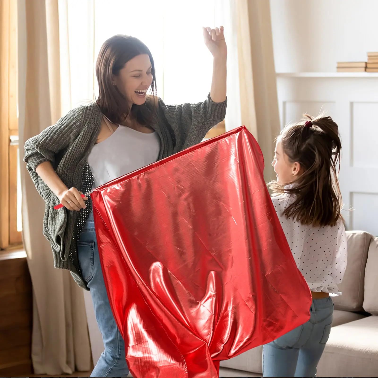 Bandera de danza semicírculo de tela roja | Banderas de danza semicircular de adoración for eventos deportivos y de danza