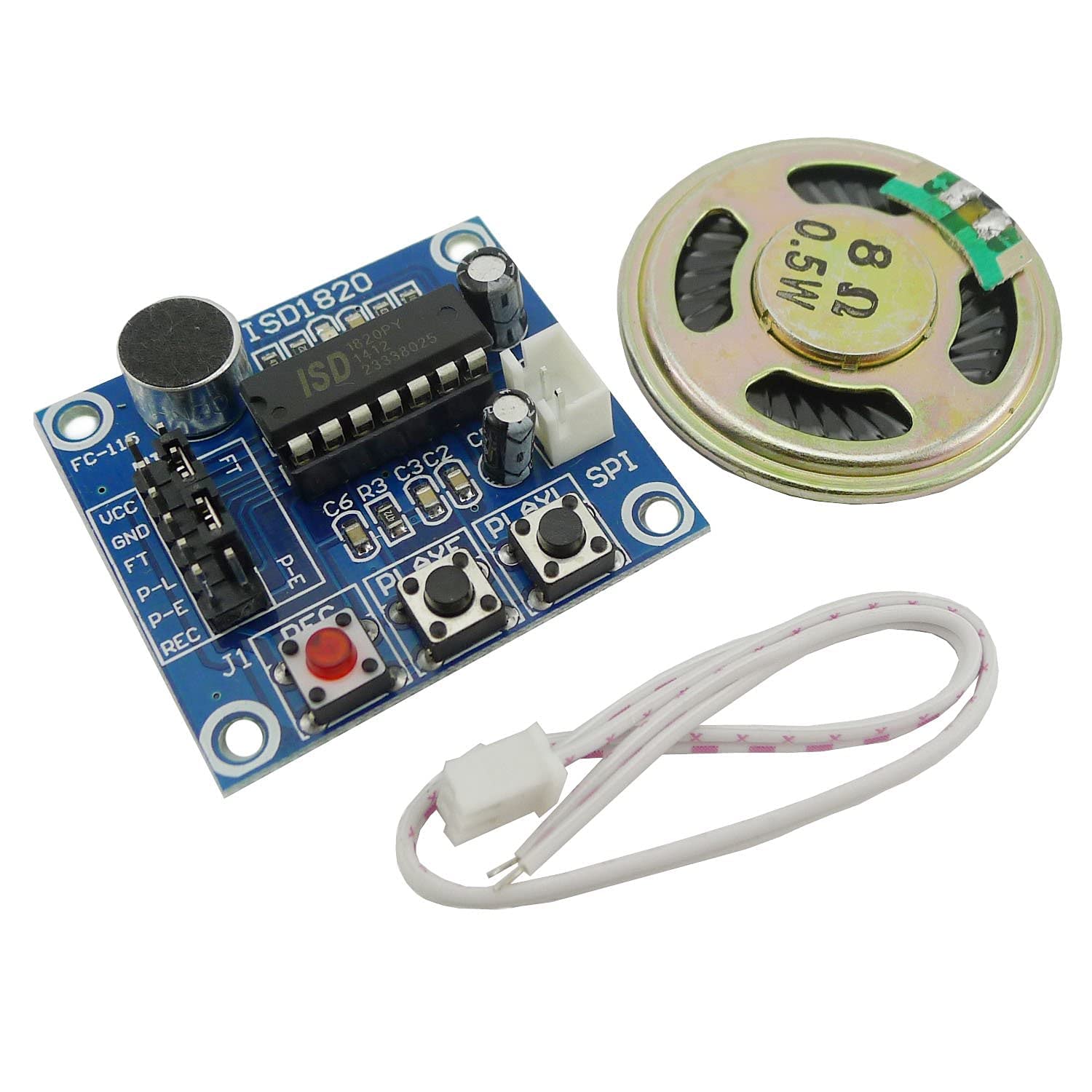 3PCS ISD1820 Ton Sprach Aufnahme Wiedergabe Modul mit Mic Mikro Schall Audio Lautsprecher