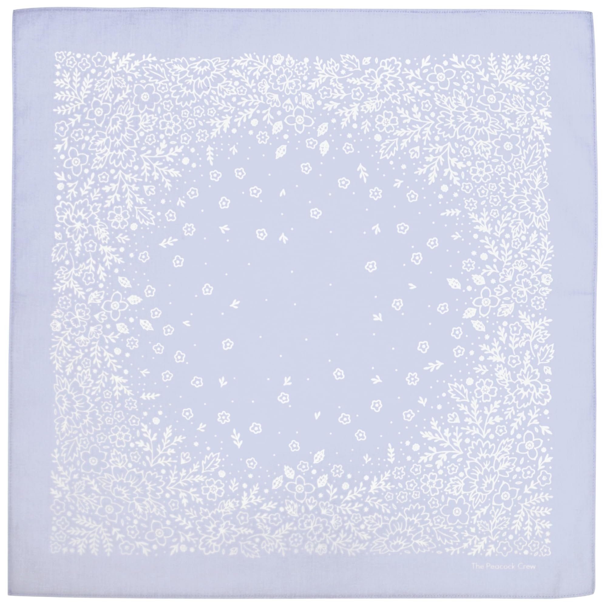 The Peacock Crew Premium Soft Cotton Designer Bandana for Men and Women 22x22 in