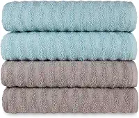 Kit 4 Toalhas Banho Banhão Gigante Super Absorção Macia - Ocean (KIT 6)