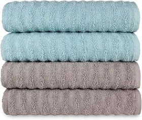 Kit 4 Toalhas Banho Banhão Gigante Super Absorção Macia - Ocean (KIT 6)