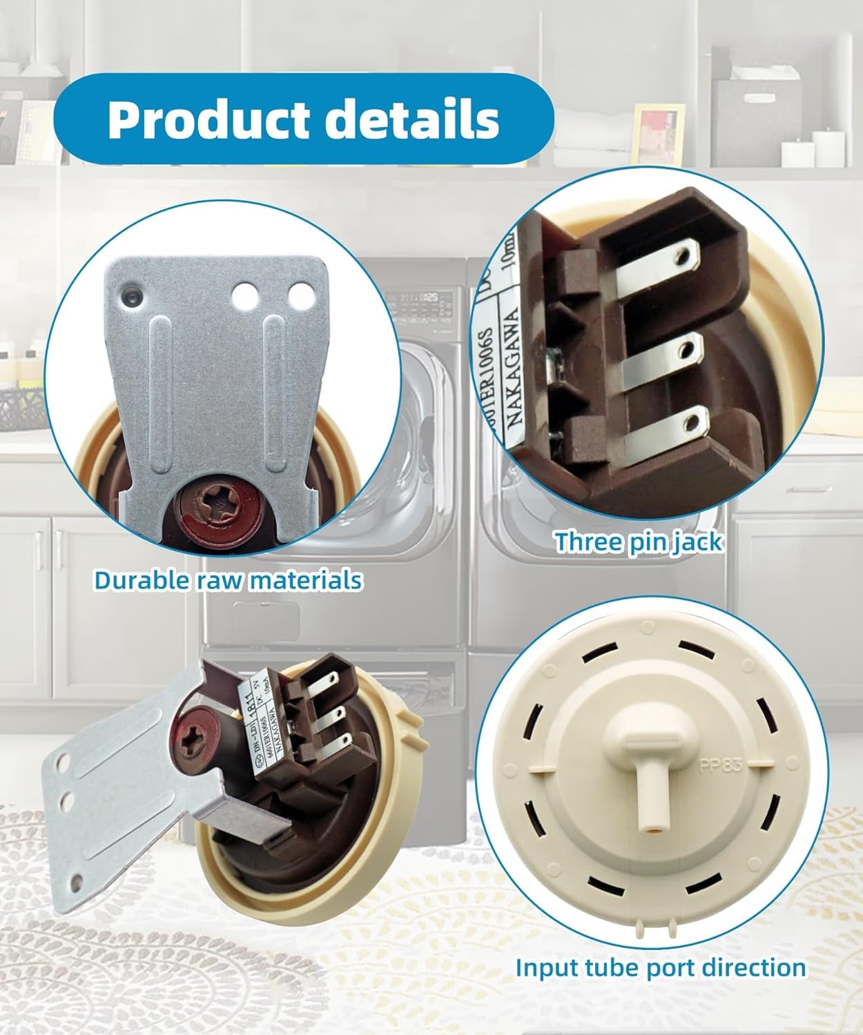 Serrure de porte de laveuse HURRISE pour Little Swan TD80V160WD