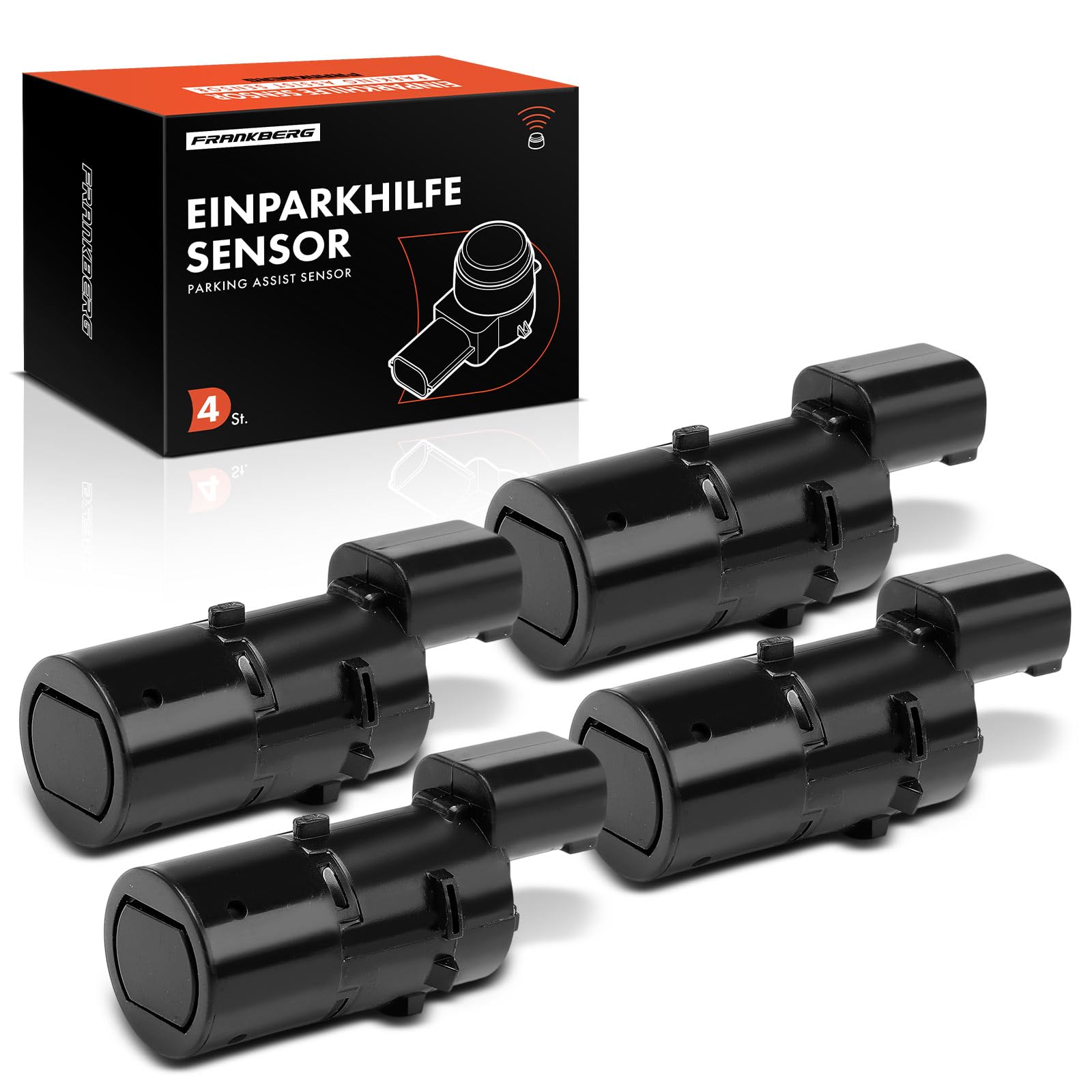 Frankberg 4x Parking Assit Sensor Front Rear Compatible with 5 Series E39 520 523 525 528 530 540 M5 2.0L-4.9L 1995-2003 7 Series E38 725 728 730 735 740 750 2.5L-5.4L 1994-2003 Replace# 66216902182