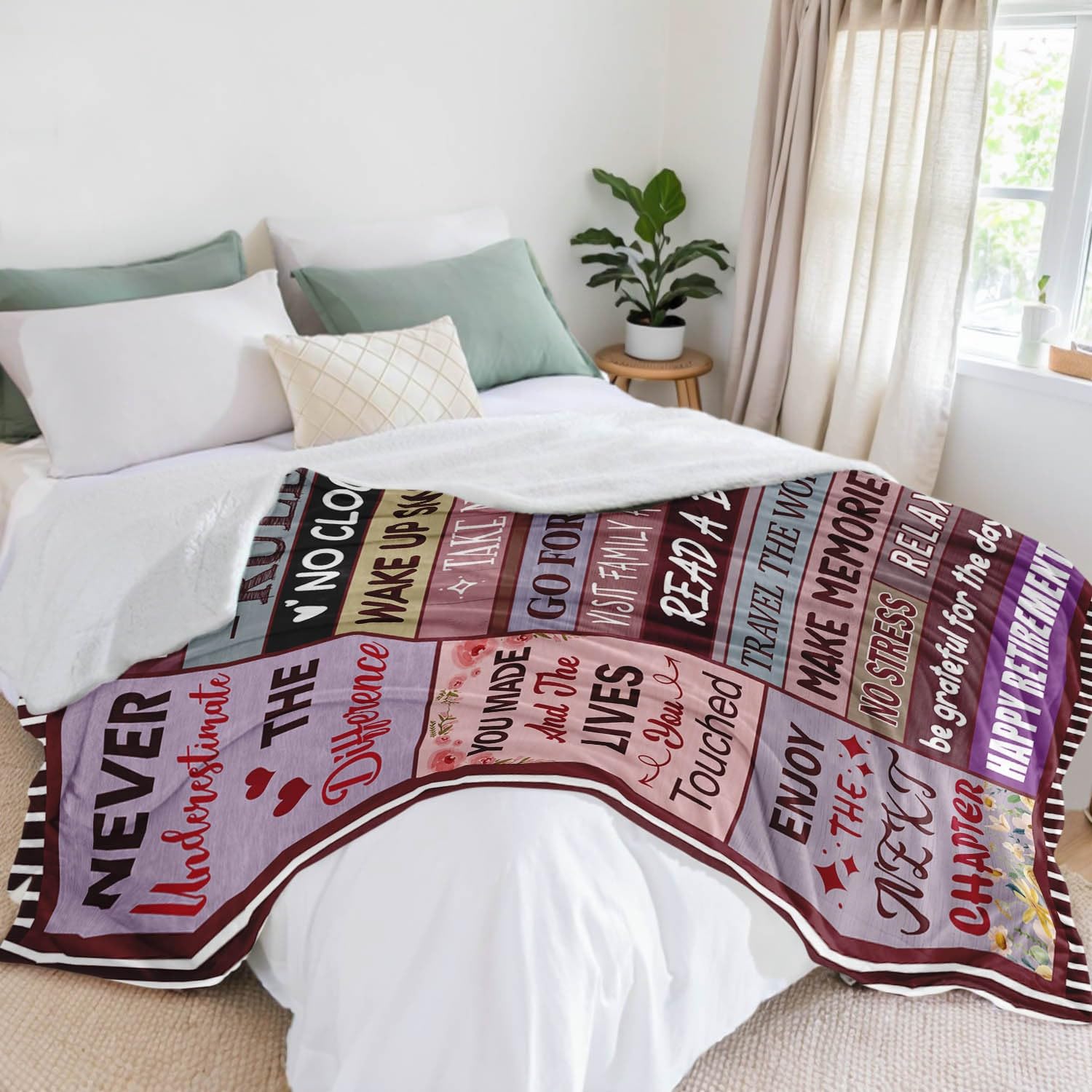 Retirement Gift for Woman - Retirement Gifts for Women Men 2026 - Happy Retirement Gifts for Women Mom Teacher Nurse Coworker Retirees - Happy Retirement Party Decorations - Retirement Blanket 50"X60"