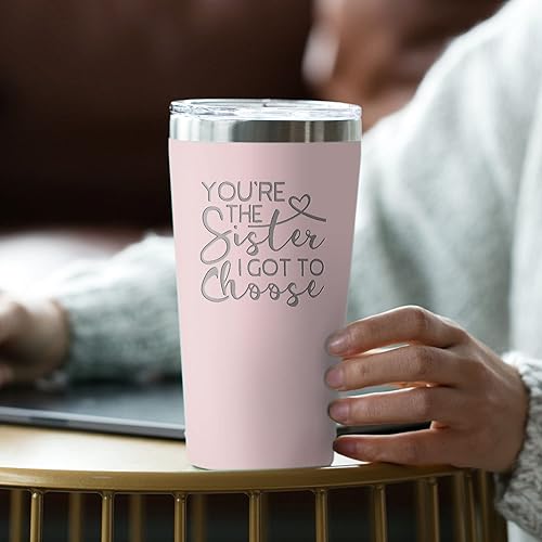Miniatura 3 de Sodilly Vaso personalizado para mujer, bonito vaso de cumpleaños, tazas de BFF para mujeres, símbolo de amistad, vaso para hermana, recuerdo de