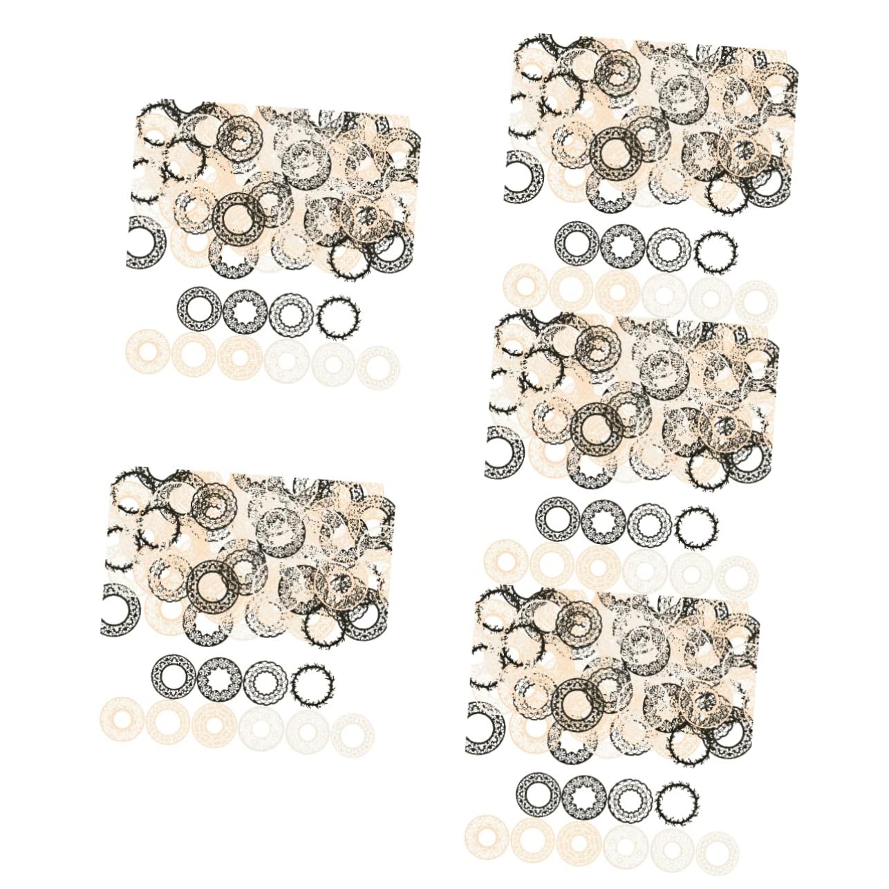 OSALADI 5 Set Decorativa Per Scrapbook Materiali Per Decorazione Fai Da Te Per Regali 40 Fogli*5