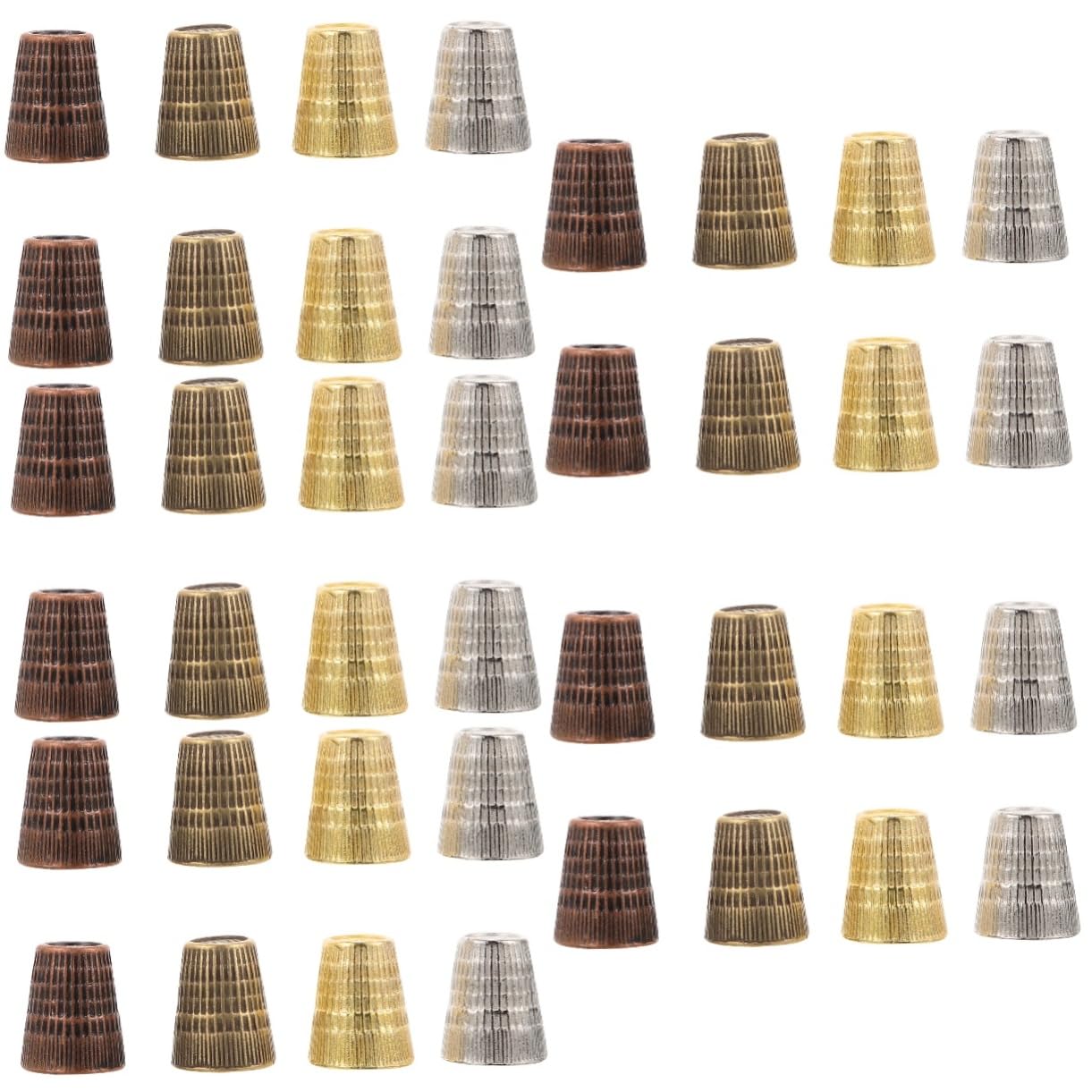 Gadpiparty 5 Sätze Fingerhut Fingerhut Beschützer Bequemer Fingerschutz Quilten Stich Stickerei Naht Fingerhut Aus Kupfer Wendewerkzeuge Zum Nähen Nähschutz Metall 8 Stück * 5