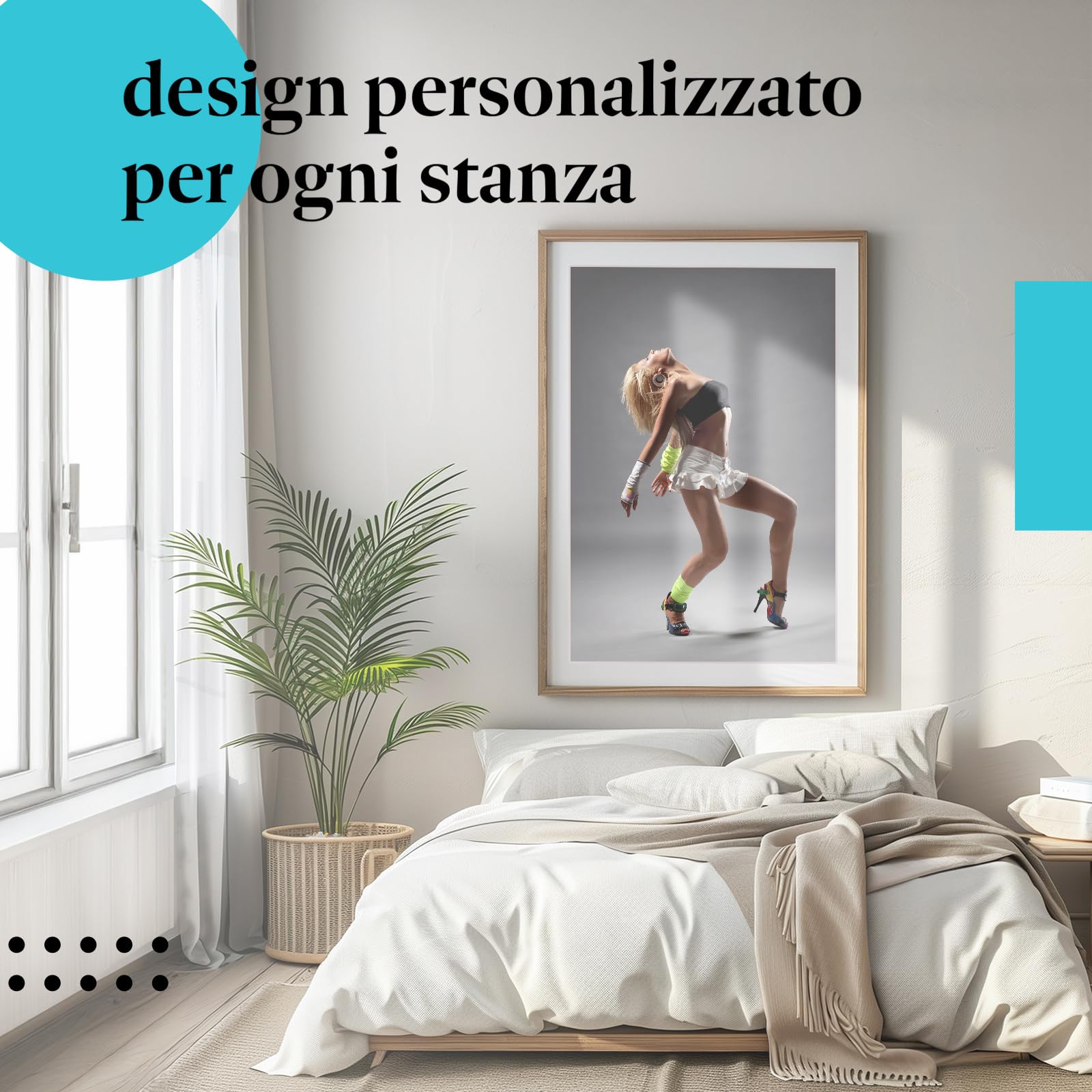 Postereck - 0634 - Hip hop, ballerina sexy donna musica street dance - Decorazione da Parete, Stampa Fotografica, Idea Regalo, Quadri - Tela - 100,0 cm x 75,0 cm