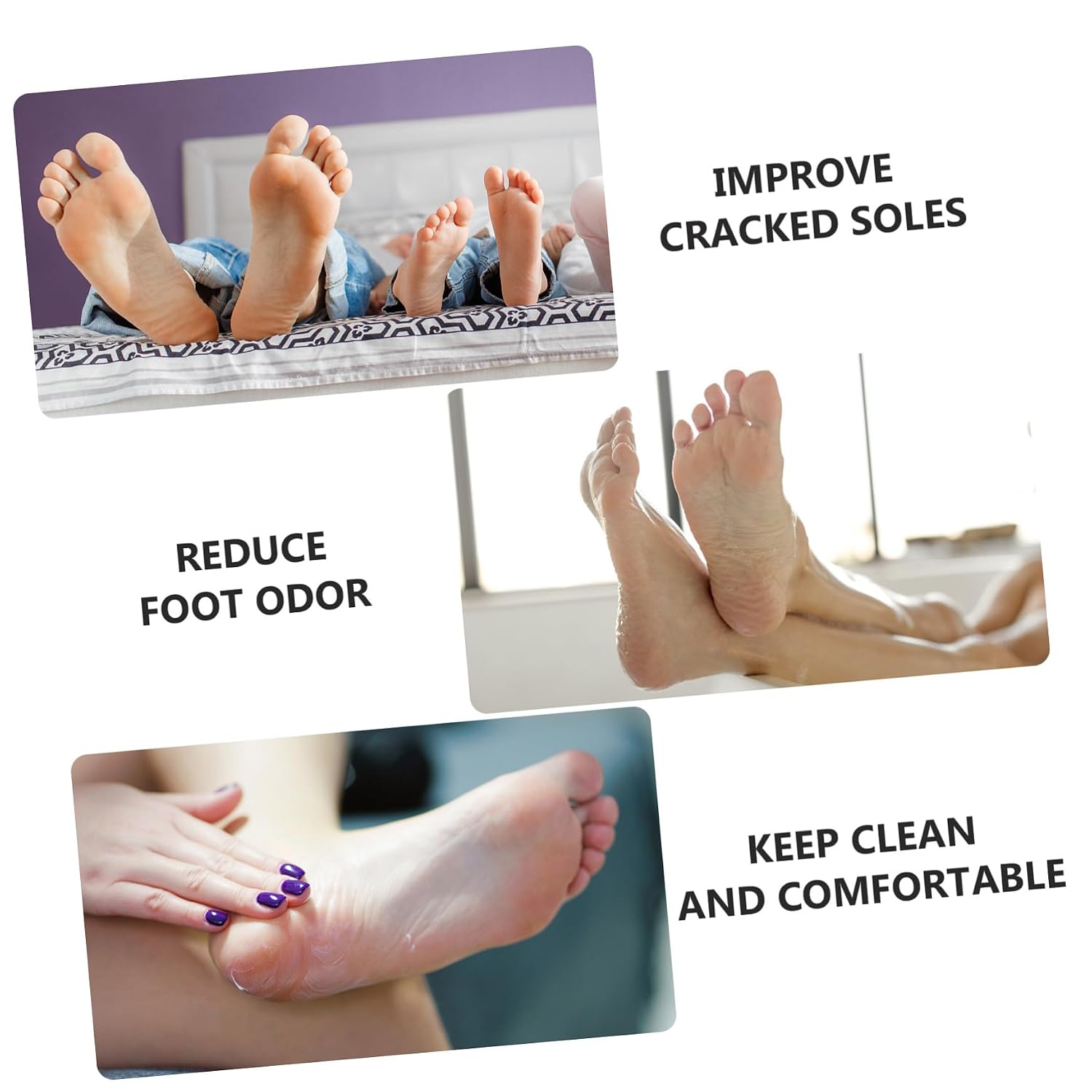 2 Pairs Foot Masks Exfoliating Callus Removers with Moisturizing Essence for Smooth Skin Safe for Men and Women for Home Travel and Foot Care Spa Use