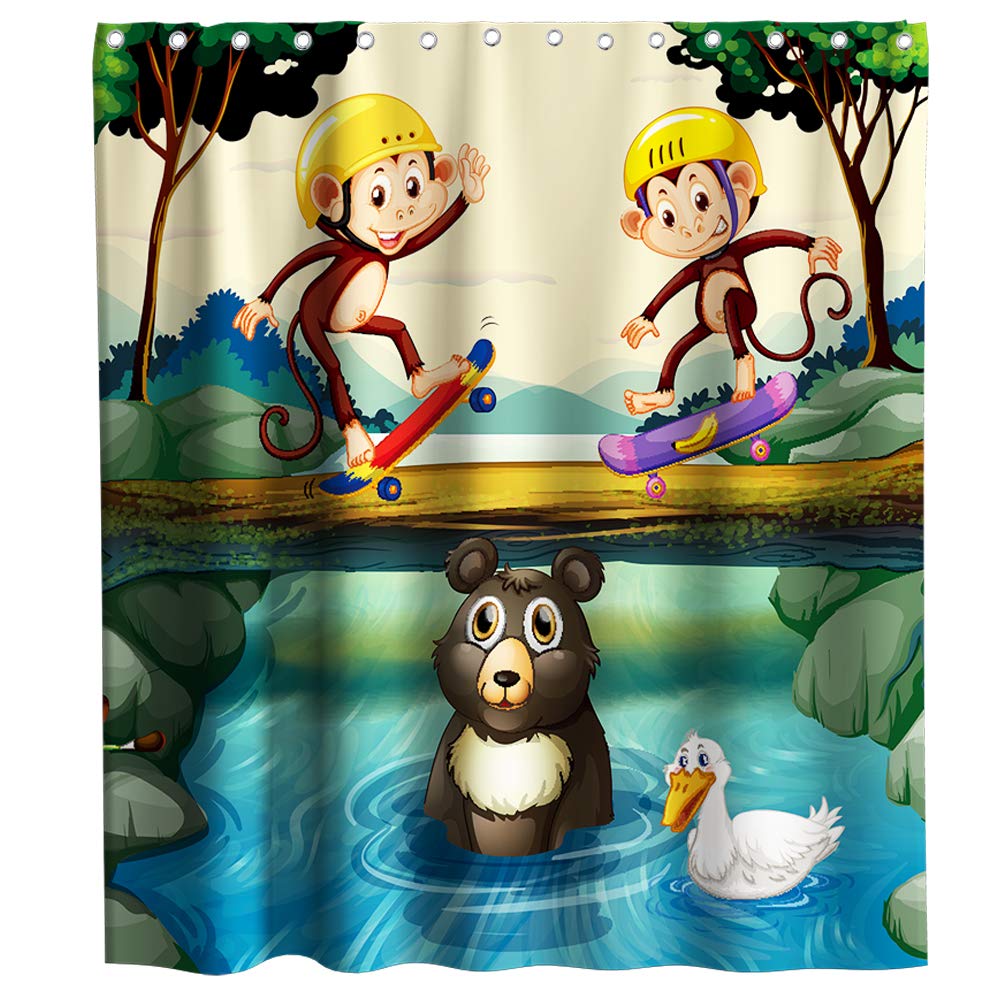 Monkey Shower Curtains Curtains & Drapes