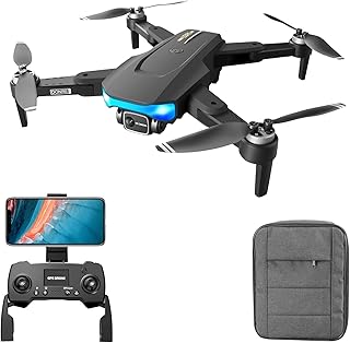Hosioe LS-38 GPS RC Drone com Câmera para Adultos Drone RC com Câmera 6K EIS Anti-vibração Gimbal Motor Brushless 5G Wifi Vídeo Aéreo FPV Quadcóptero Smart Follow Mode Pacote de mochila