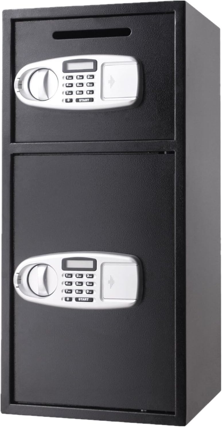 Vevor Elektronischer Safe mit doppelter Tür, Drop Safe mit Drop Slot