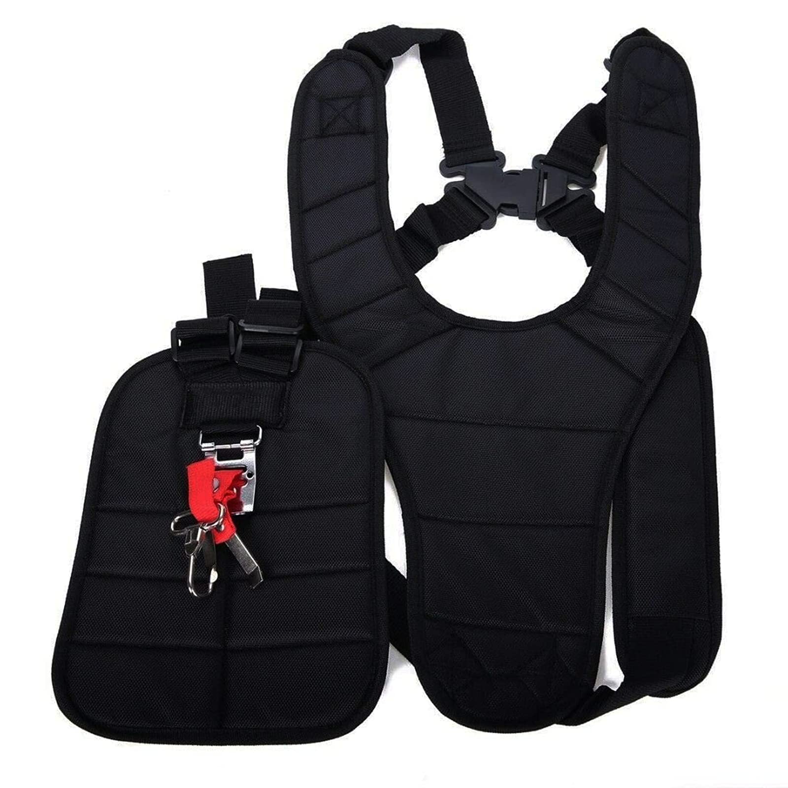 TOPPLAYER Correa Desbrozadora, Correa de Cortacésped Ajustable de Doble Hombro, Correa Desbrozadora Recortadora Correa para desbrozadora, Correa de Arnés Doble Hombro