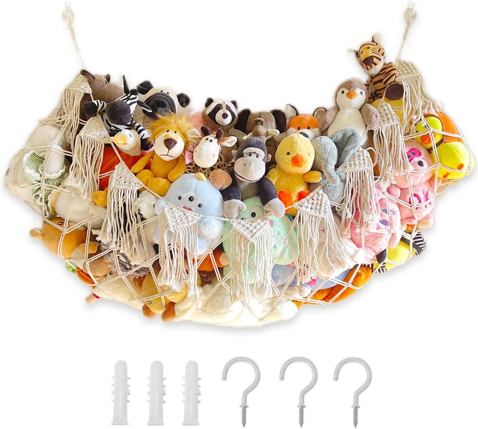 DOEGUAIY Stuffed Animal Storage Net or Hammock Handmade Toy