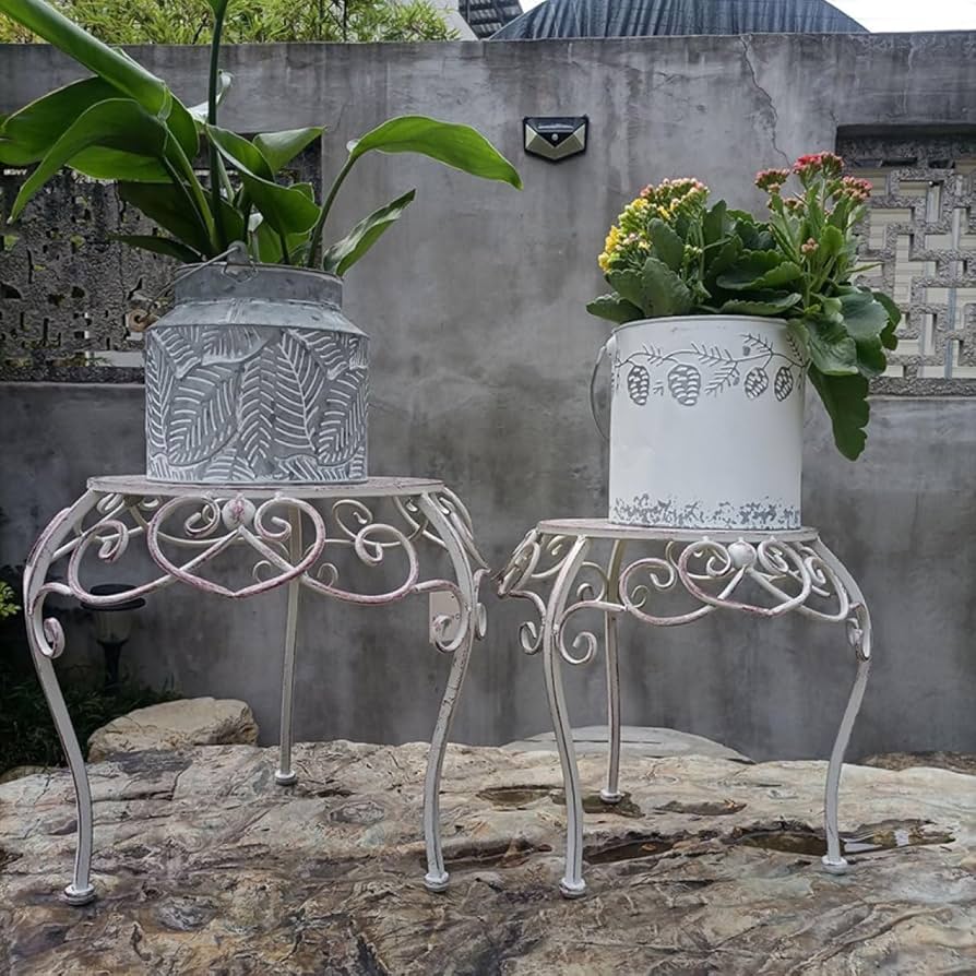 アイアン 植物棚 植木鉢スタンド 落下防止バー 現品のみ 楽天市場】プランター フラワースタンド アイアン スタンド