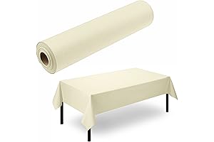 BloominGoods Linen-Like Disposable Tablecloths for Rectangle Tables