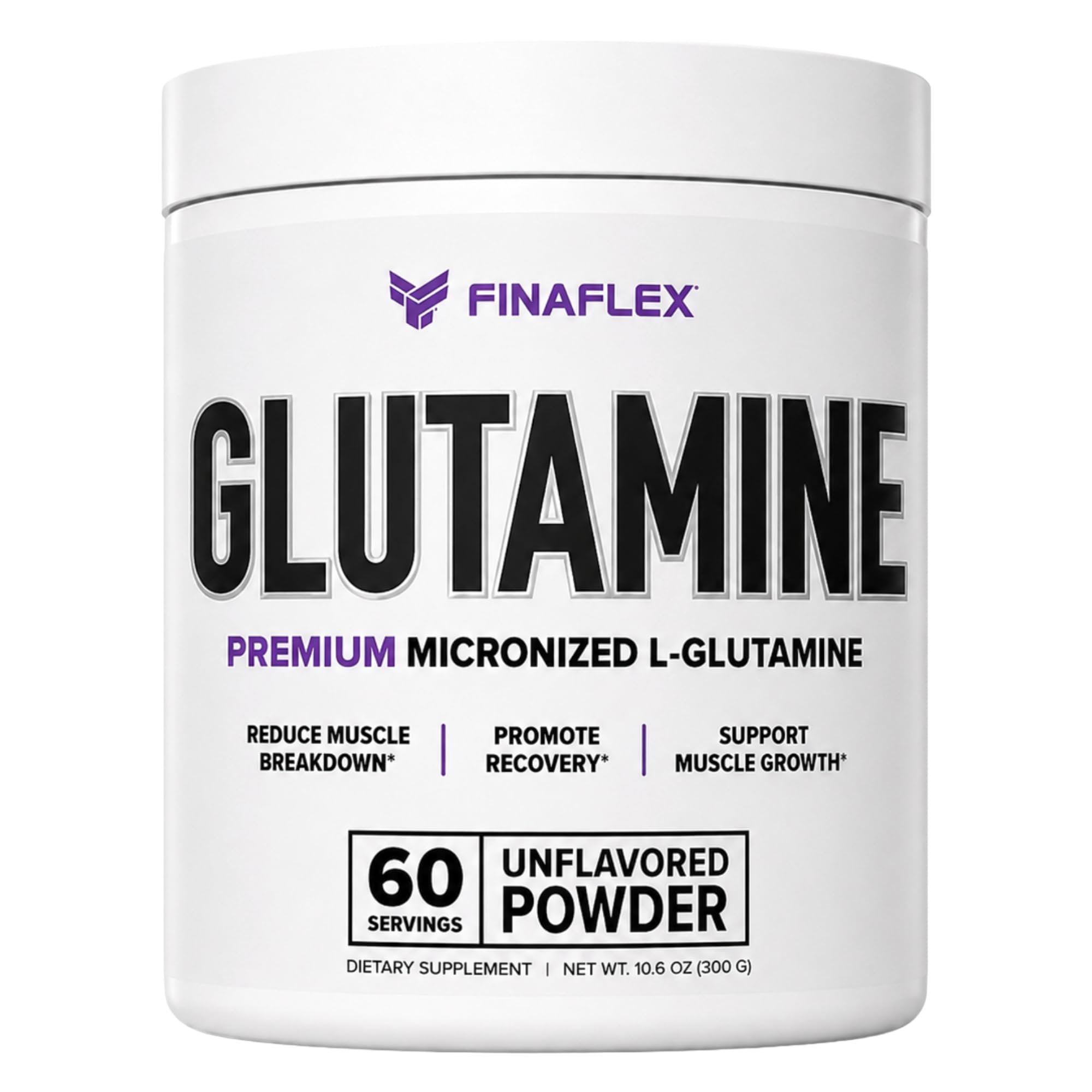 FINAFLEX L-Glutamina em pó sem sabor — 60 porções, 301 g