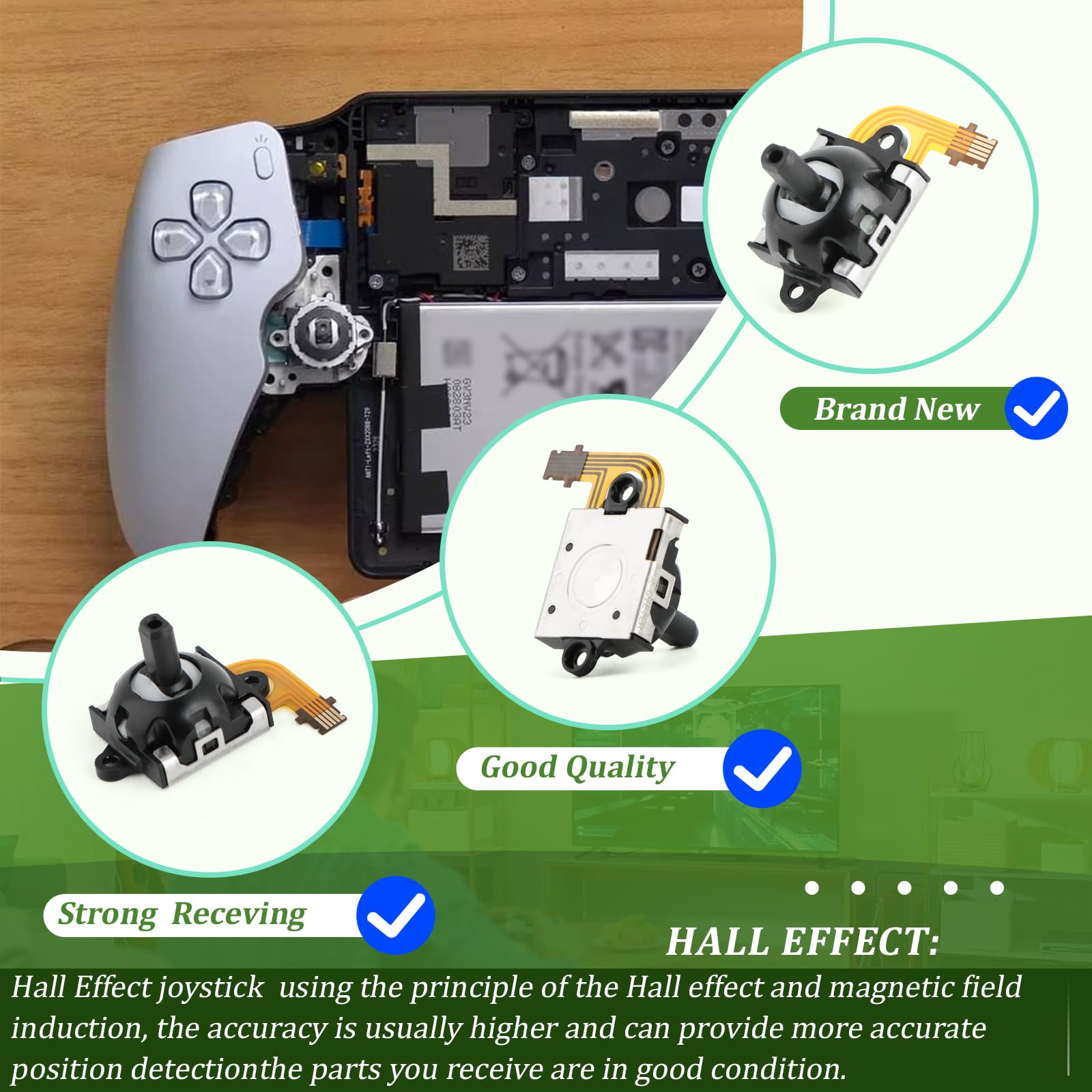 Amazon.com: Left Joystick for PS5 Portal/PSVR2 Hall Effect