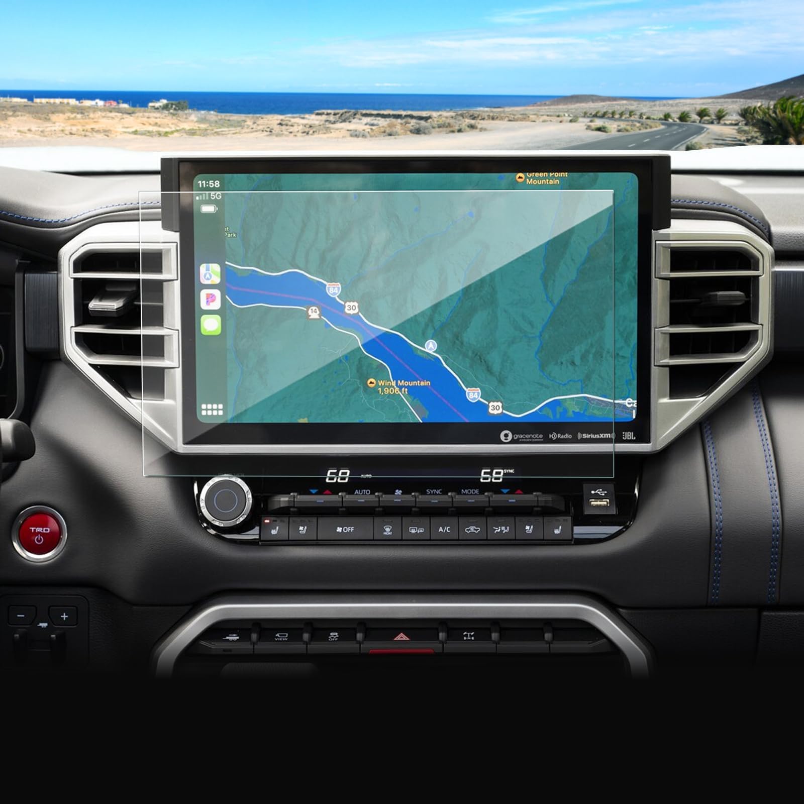 Coleya Anti-Glare Matte for Toyota Tundra 2022-2026 Screen Protector, (Limited/Platinum/1794 Edition/TRDPro/Capstone) 14-inch Touchscreen,9H Tempered