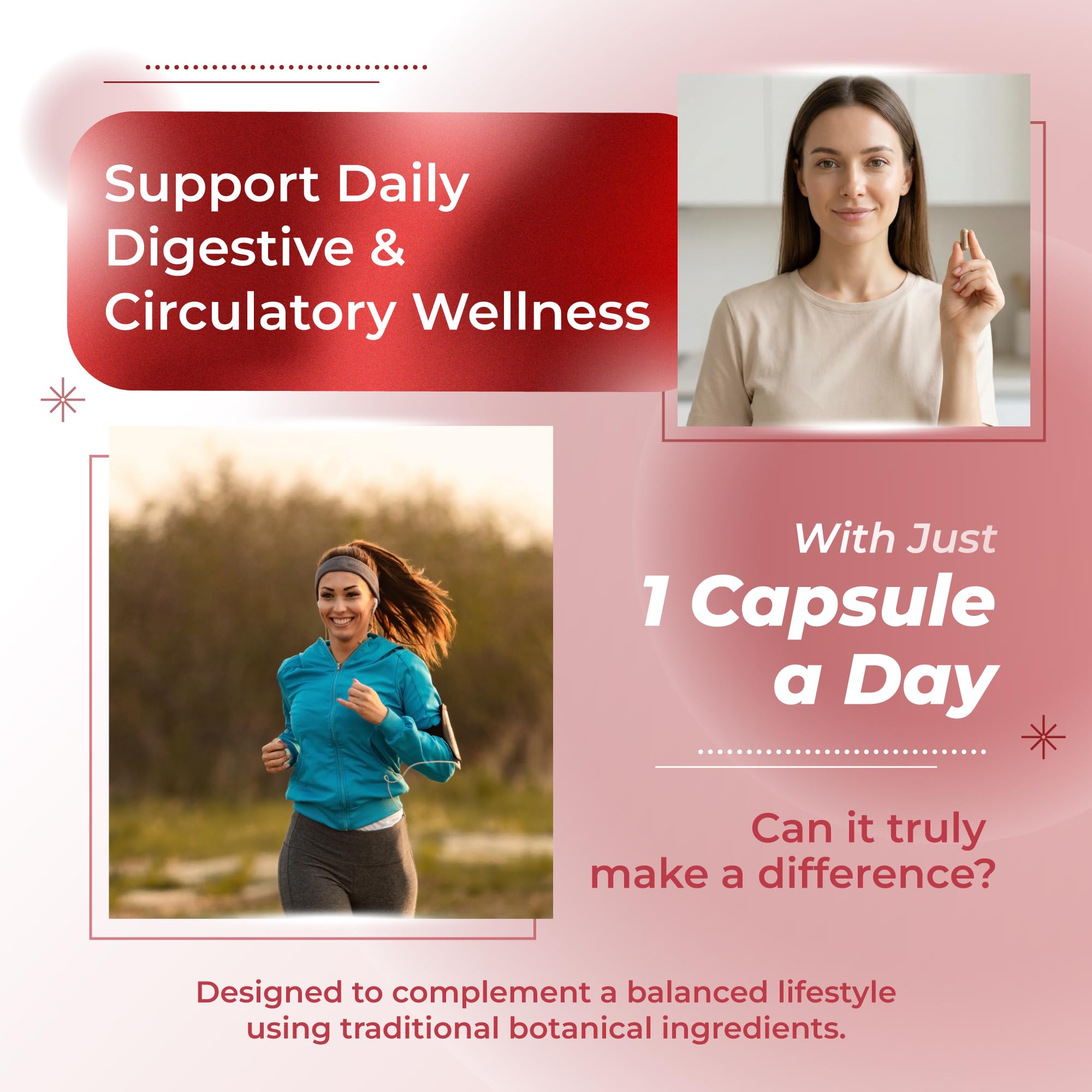 Cayenne Pepper, with Ginger, Turmeric, Cinnamon, Black Pepper - Digestion Support (150-day Supply)