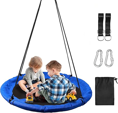 Miniatura 8 de RedSwing Columpio para niños en interiores y exteriores, columpio redondo grande de 4340 pulgadas, ideal para árboles, columpios, patio trasero,