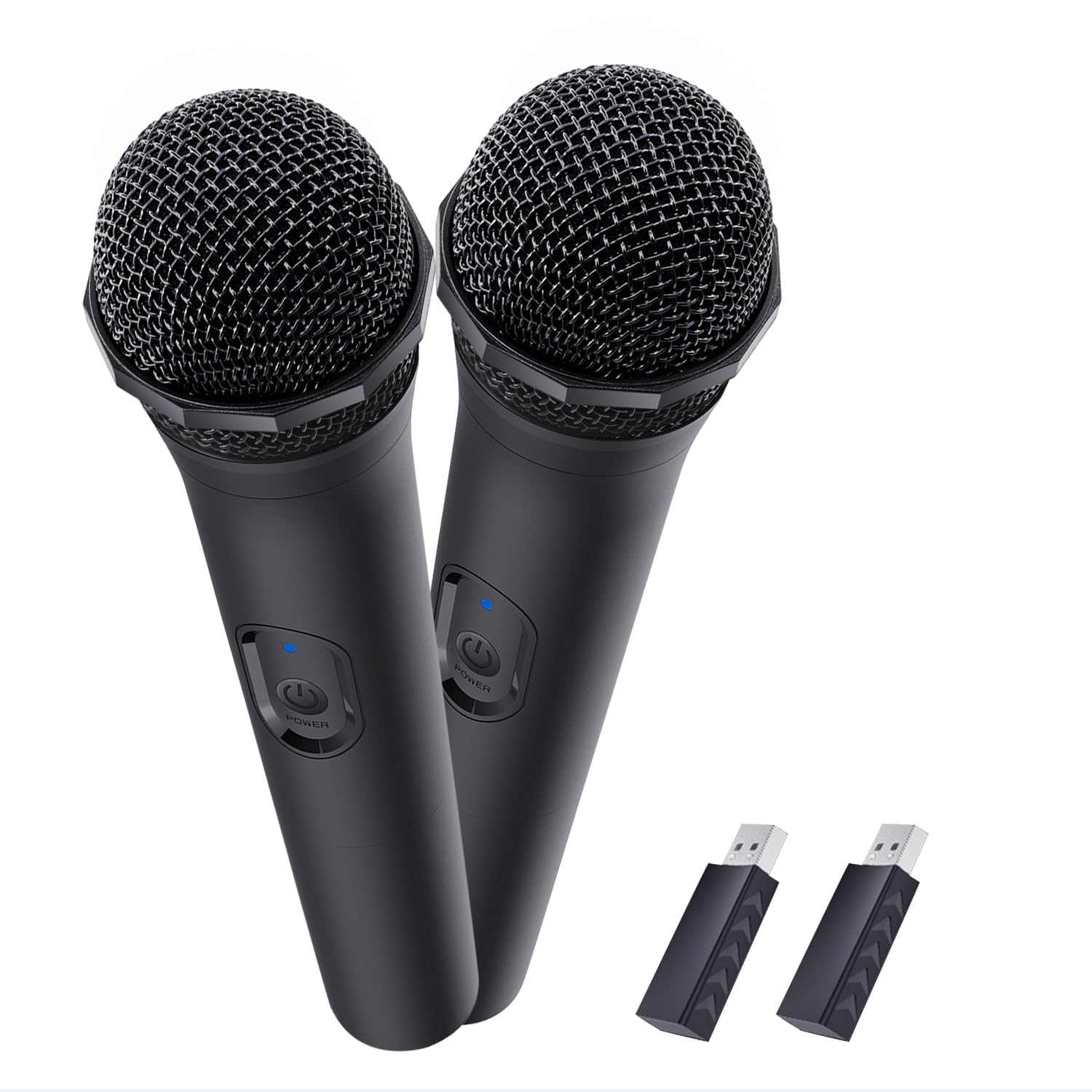 Mcbazel 2 Stück Kabelloses Gaming-Mikrofon mit Niedriger Latenzzeit für PS5, PS4 (Pro), PS3, PS2, Xbox (Series X/S, One, 360), Nintendo Switch (OLED, Gen 2), Wii (U-Modell), PC