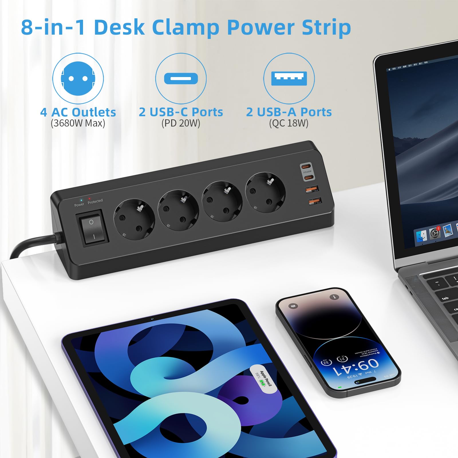 Pack De 10 Enchufes USB-C PD 24W 4.8A - Doble Toma, Negro, Montaje En Pared, Ideal Para Cargar Rápido