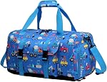 Kids Overnight Duffel Bags,Kasqo Girls Travel Bag Water Resistant Sports Gym Bag for Teens Sleepover Bag School Weekender Carry On Tote with Shoes Compartment Dry Wet Pocket,Purple Butterfly