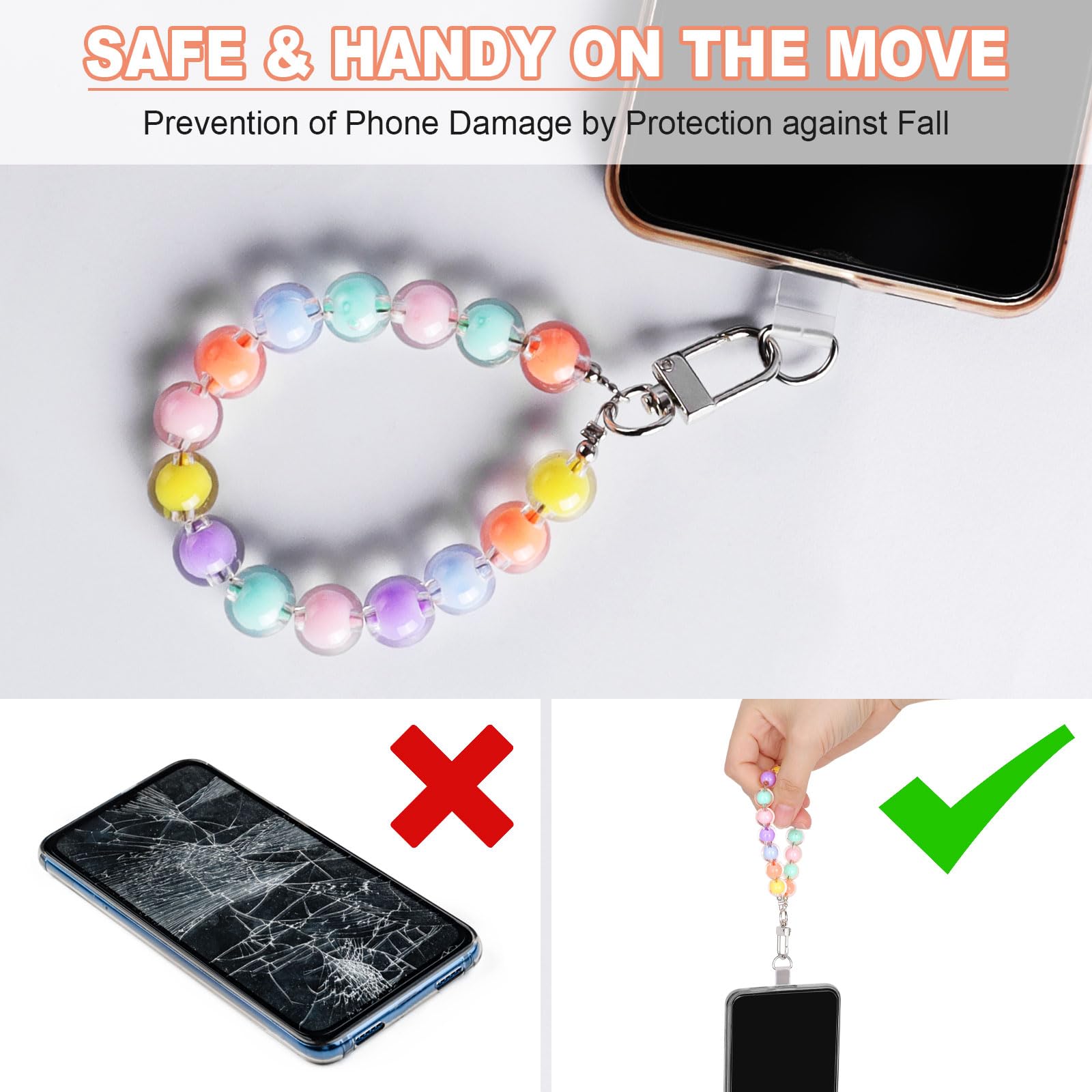 MAEXUS Lot De 2 Chaînes De Téléphone Portable Universelles