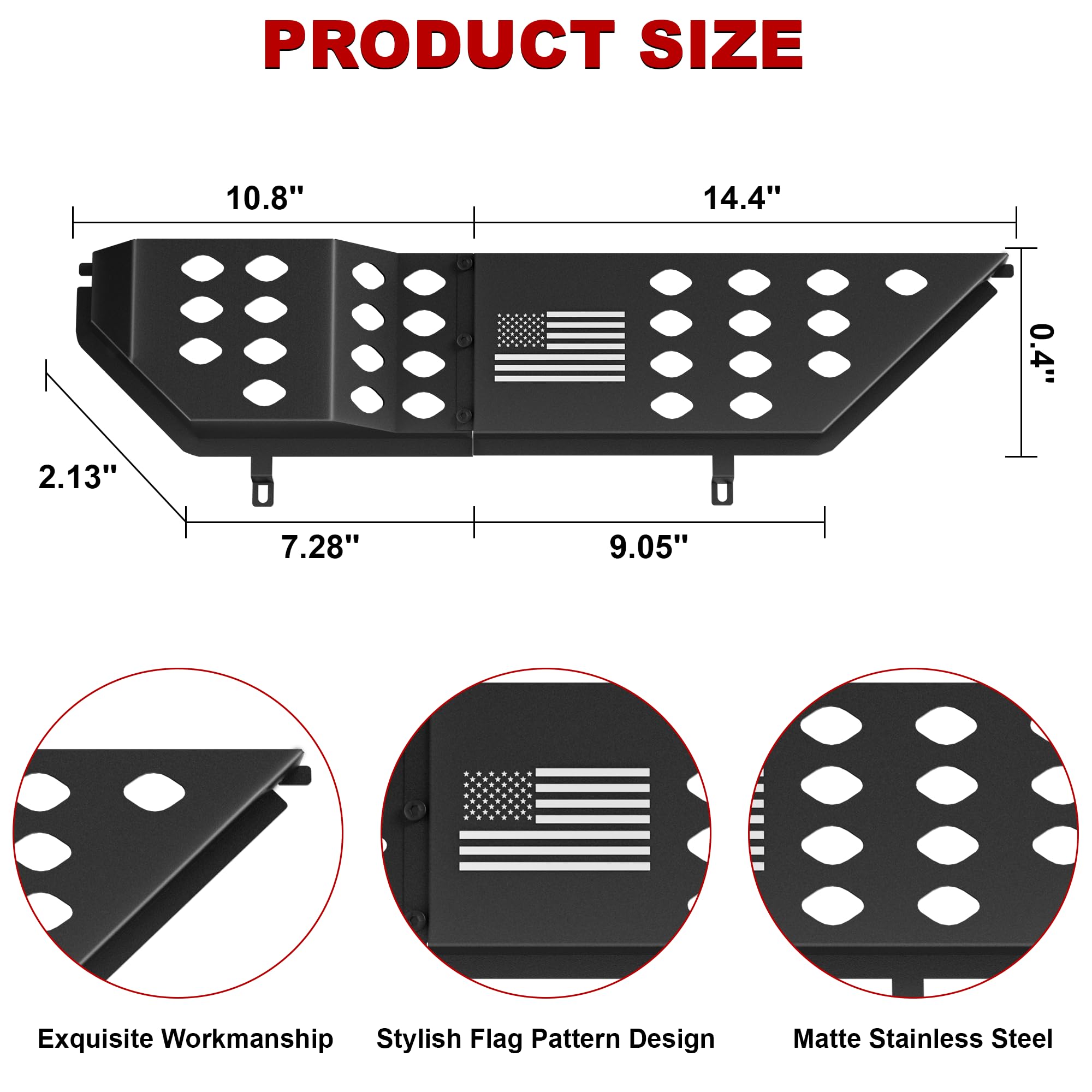 2Pcs Metal Front Door Storage Box For Jeep Wrangler Jamaica