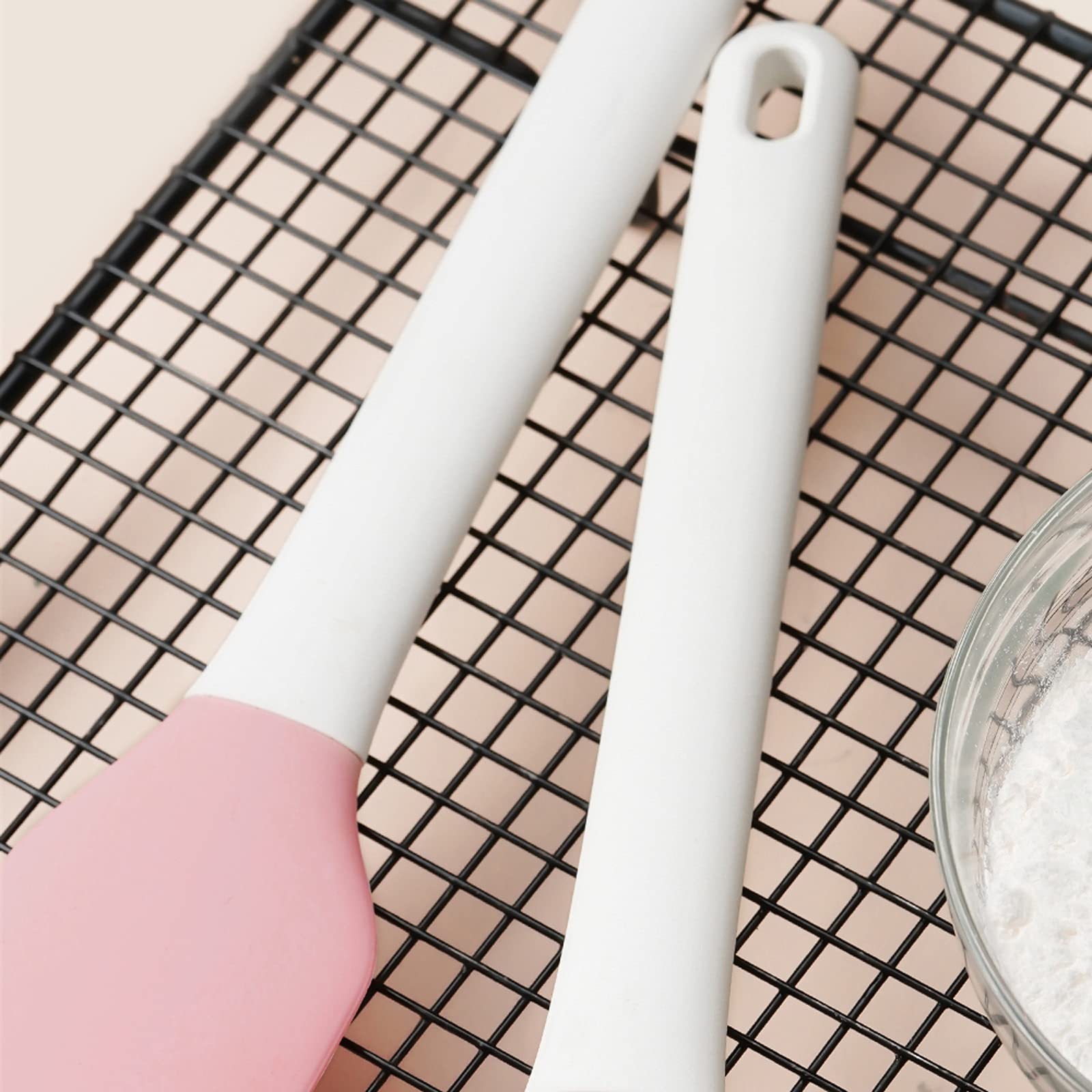 Espatula Cocina Horneado Espácula Silicona Crema Espátula Alta Temperatura Espátula Pastel Decoración Icing Spatula Doble ARC Spatula Utensilios de Cocina Espatula Reposteria