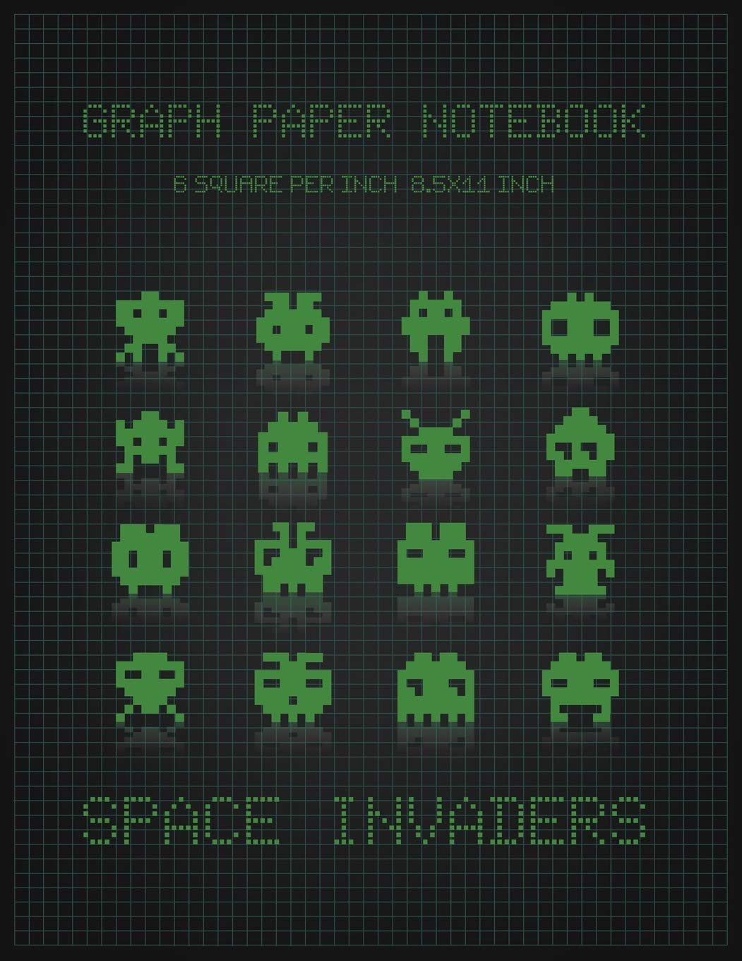 Graph Paper Notebook: 1/6 Inch Squares Blank Graphing Paper Book Design Pixel Art Drawing Sketchbook Pictures Game College Students Children 118 Pages, 8.5x11 Inches (Pixel Drawing Graph Paper)