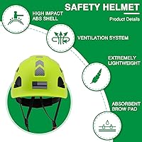 Vista 17 de Hard Hats Construction Safety Helmet Adjustable Vented Work Helmet ANSI Z89.1 Approved OSHA Hard Hat