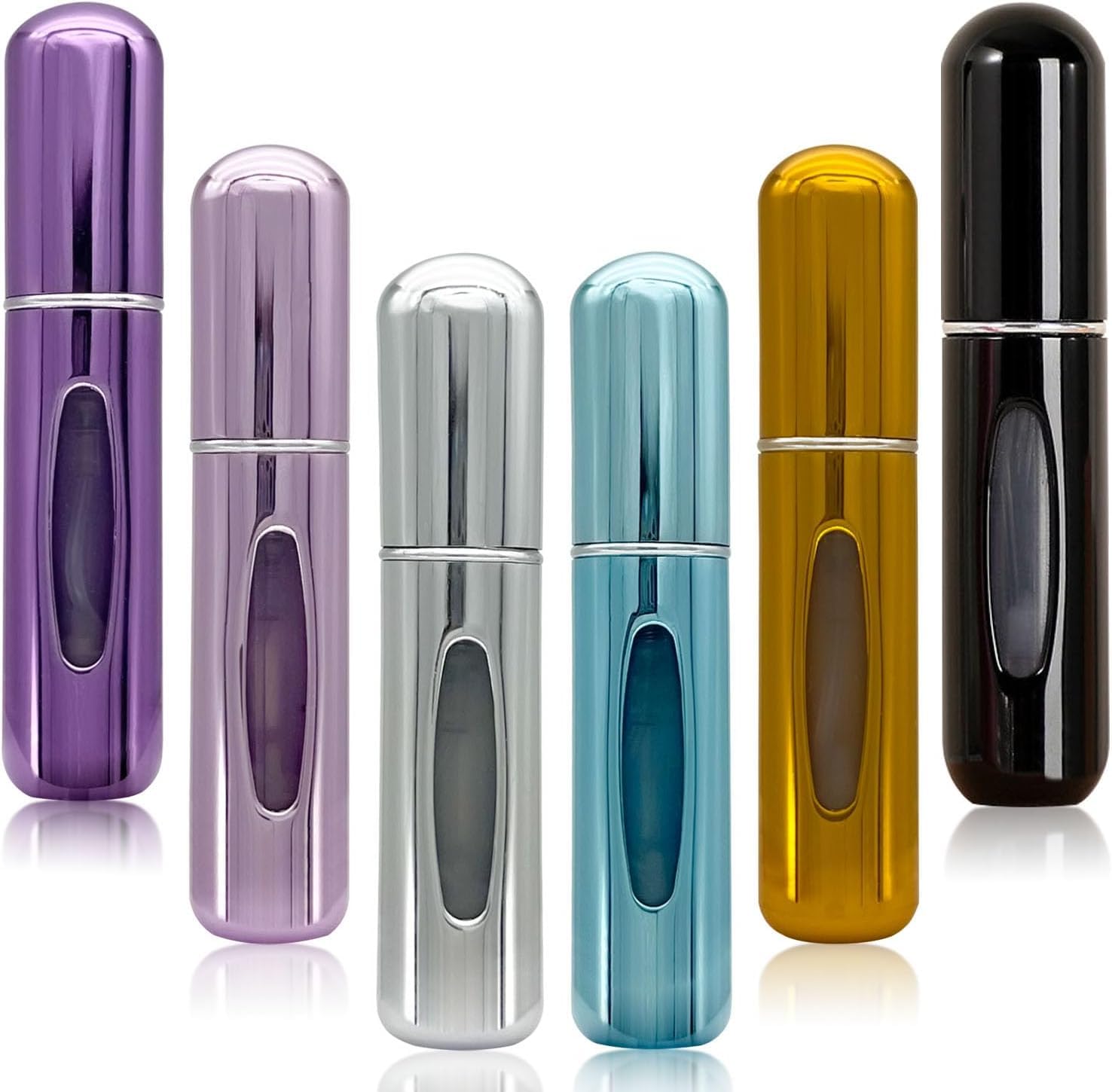 Drofail 5 ML Mini Refillable Perfume Atomizer Spray Bottle Empty Easy to Fill Scent Pump Easy To Refill & Carry Pocket Size Aluminium Glass(Multicolor) (6)-image-22