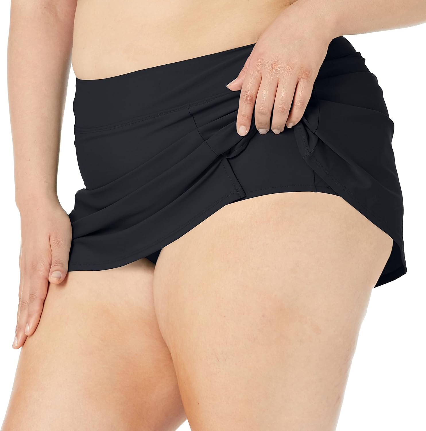 Maxine Of Hollywood Womens Plus-Size Side Slit Swim Skirt SwimsuitBikini Bottoms - Image 3