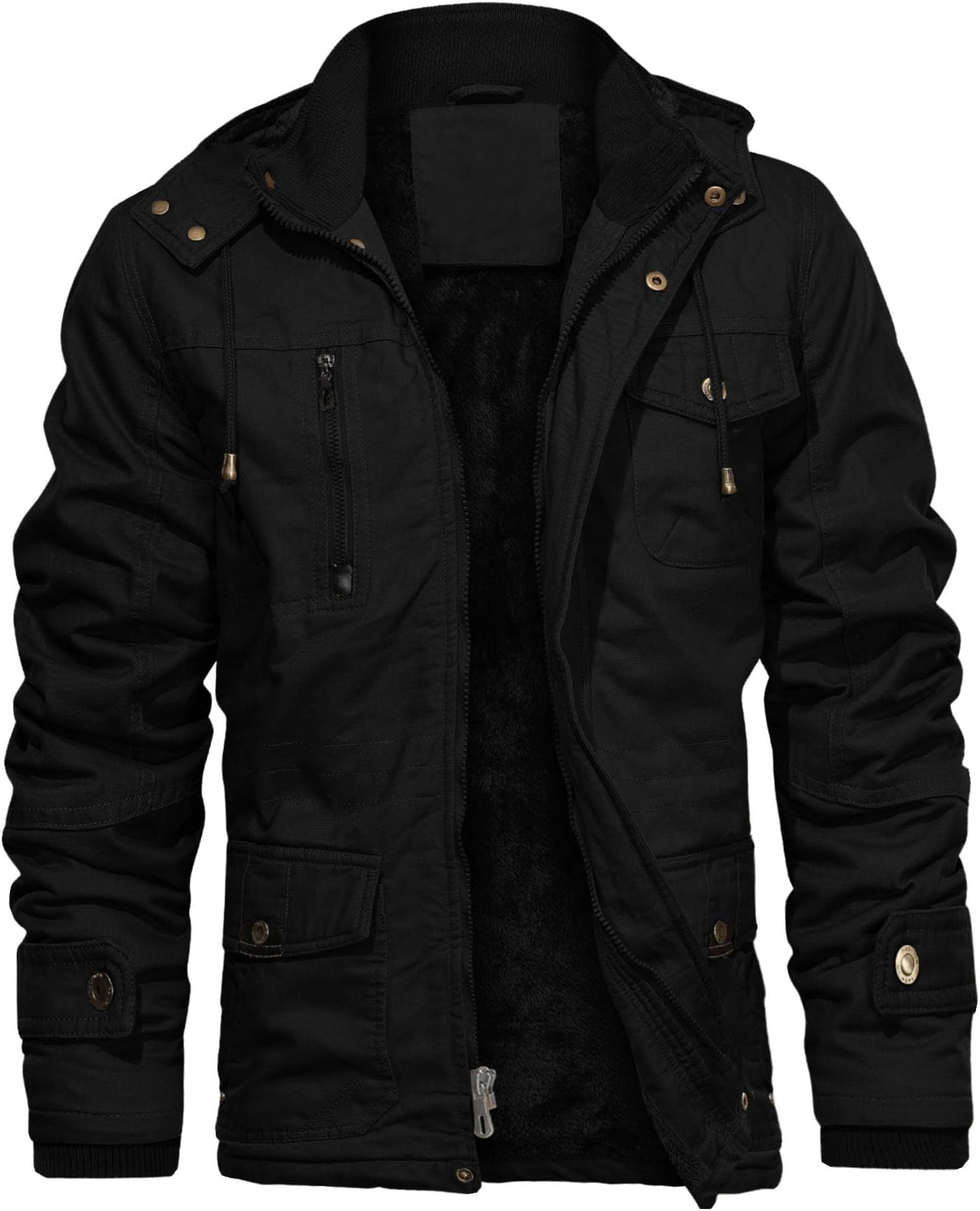 CHEXPEL Men's Military Coat winter thick jacket