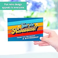 Vista 2 de T MARIE 50 postales de agradecimiento – Tarjetas 4x6 You Are Awesome para empleados, equipo, enfermera, profesor, tarjetas de agradecimiento