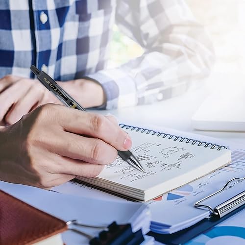 Miniatura 9 de Pilot G2 Premium - Bolígrafo de tinta gel recargable y retráctil punta fina tinta negra paquete de 5 unidades 31078