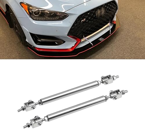 Xotic Tech - Varillas ajustables de soporte para difusor para parachoques delantero, se adaptan a la mayoría de los vehículos