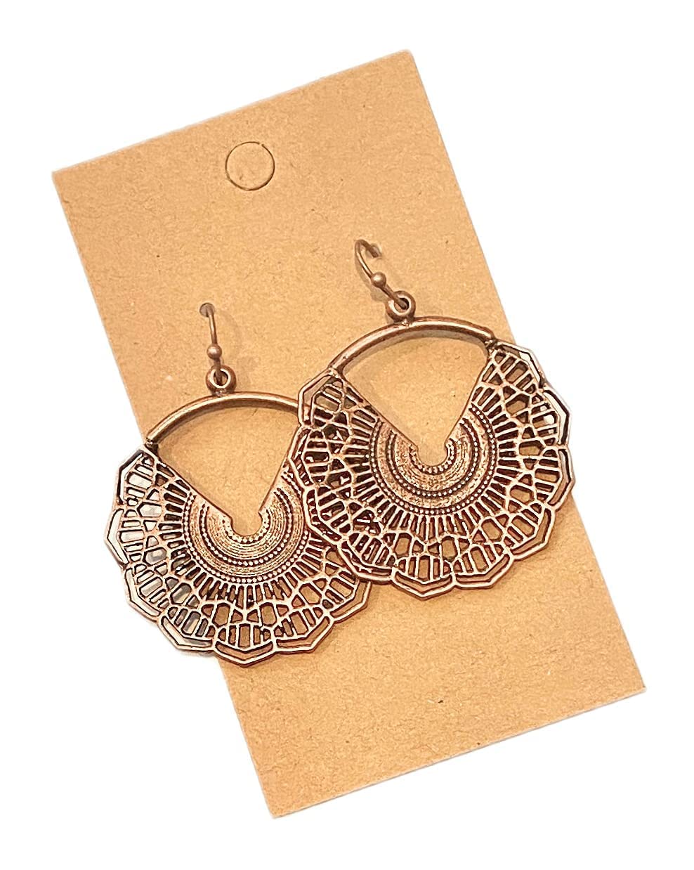 Sundance Dreams DesignsAntique Copper Filigree Hoop Dangle Earrings