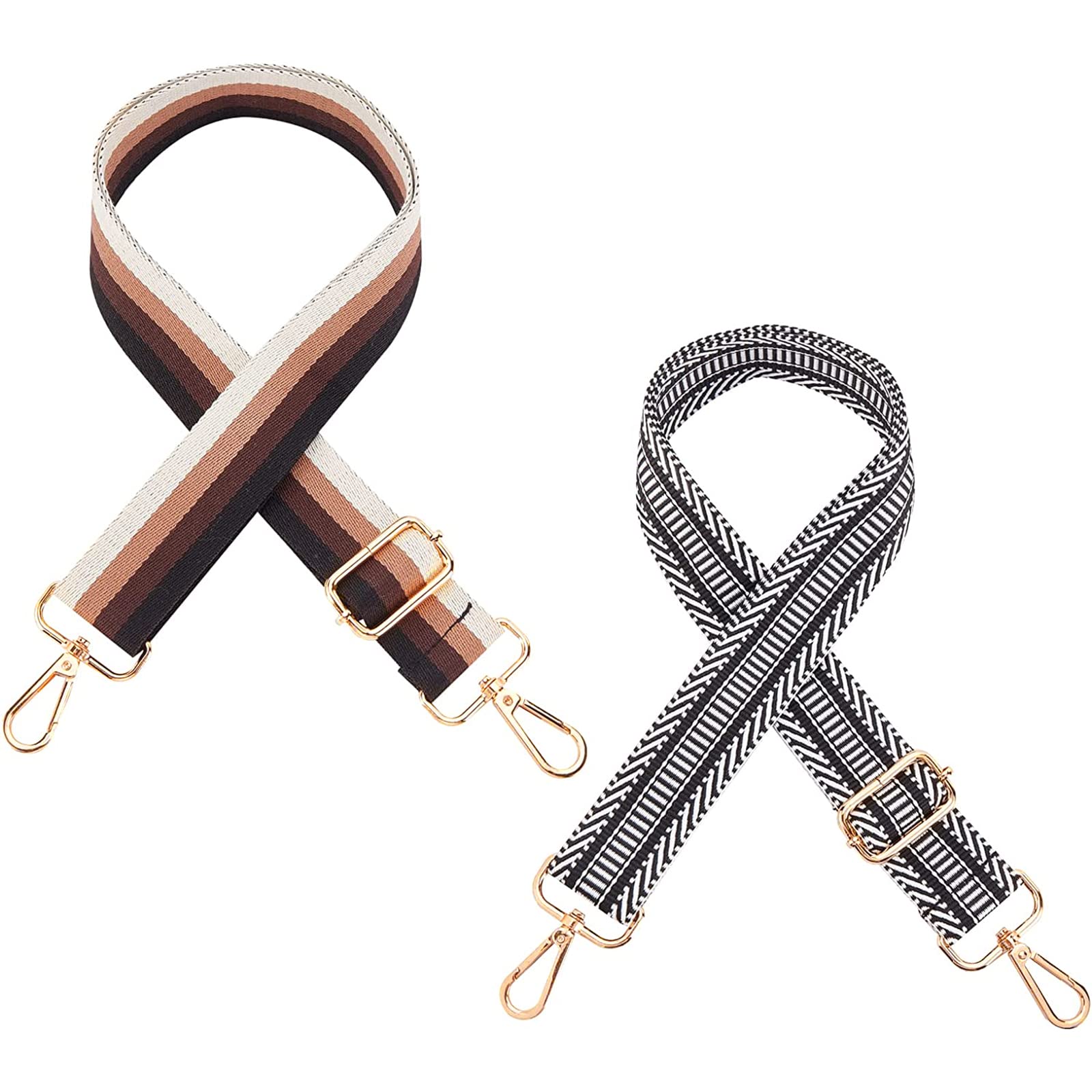 JCBIZ 8 stks Webbing Aansluiten Clip Zwart 25mm/1 Inch Singels Aansluiten Clips Riem Gesp Tri Glides Slides Rugzak Tas Clip