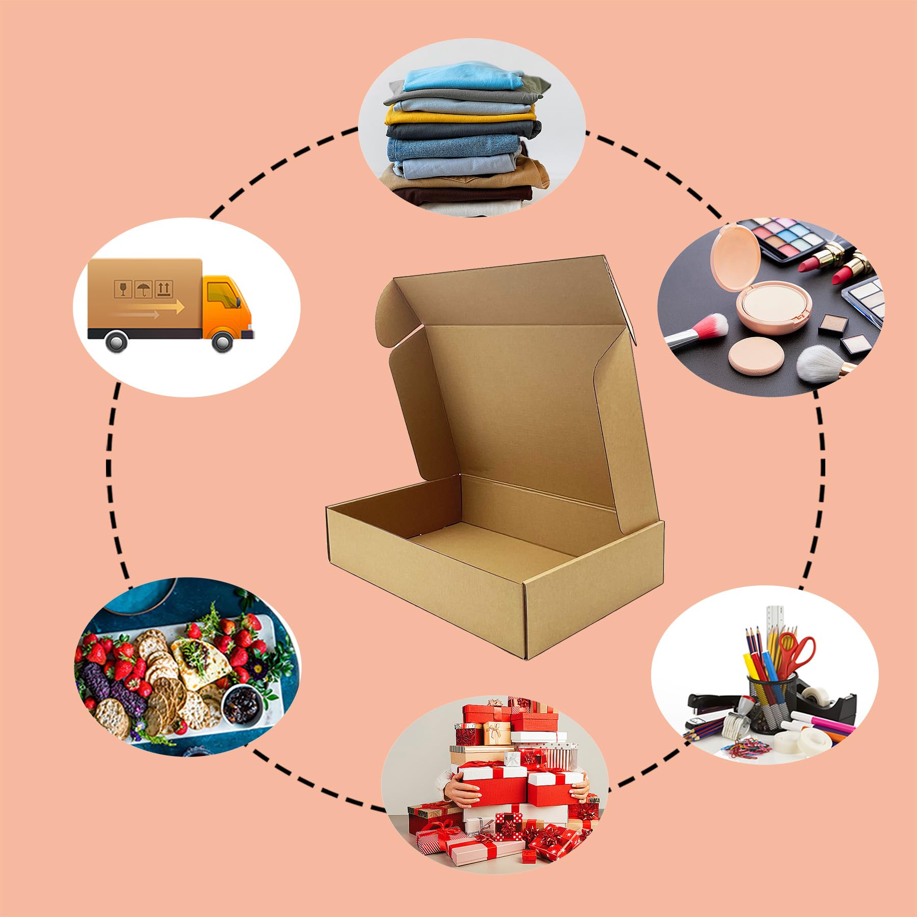 14 X9 X 3 Inch Shipping Boxes Set Of 20 Brown Corrugated Cardboard Box Mailer Boxes For Packaging Small Business ShippingMailing Boxes Bulk For Birthday Wedding Party Book Literature Gift Giving
