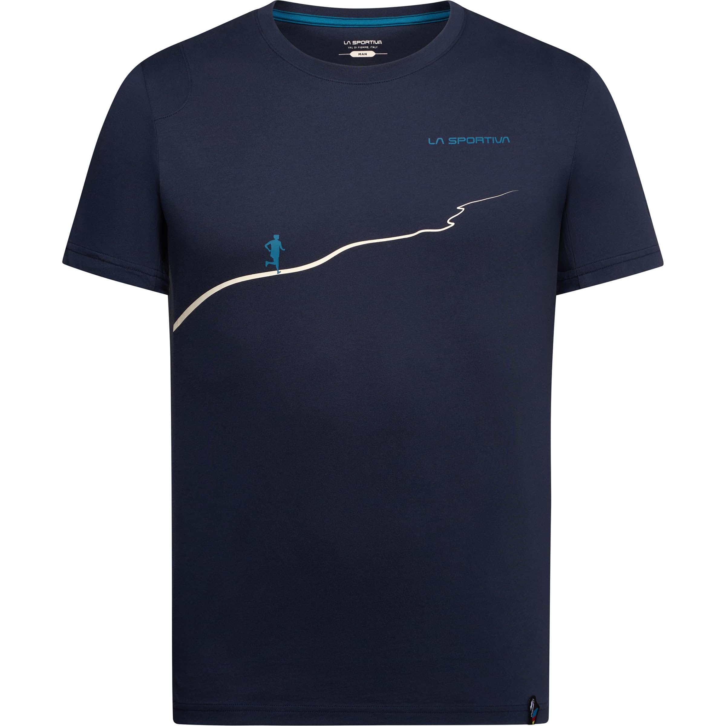 LA SPORTIVA Trail - Maglietta da uomo per attività all'aria aperta, leggera, in cotone biologico, slim fit, per gli appassionati di attività all'aria aperta.