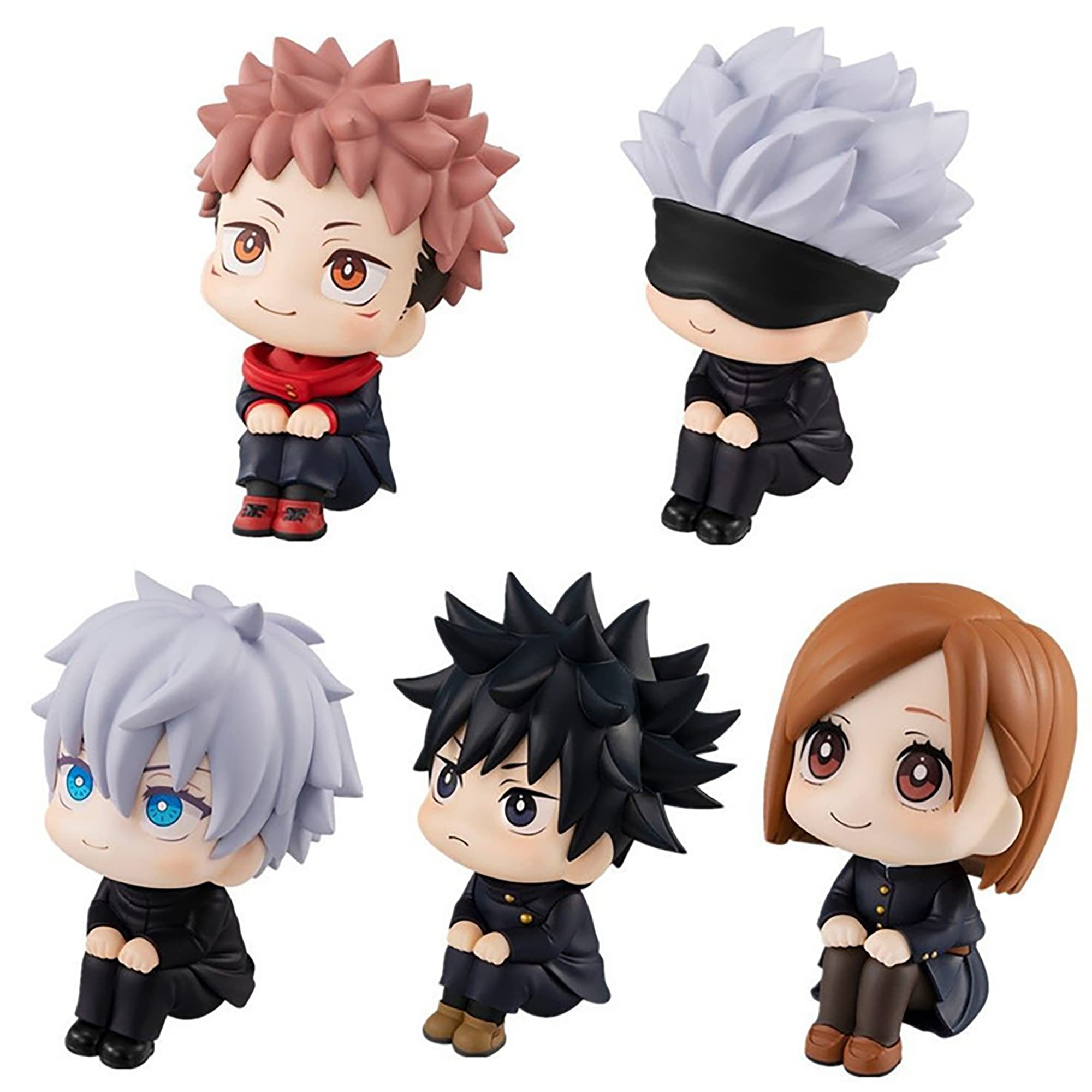 Buy 5Pcs Jujutsu Kaisen Figure, Gojo Satoru Anime Minifigure 3.9" Cute