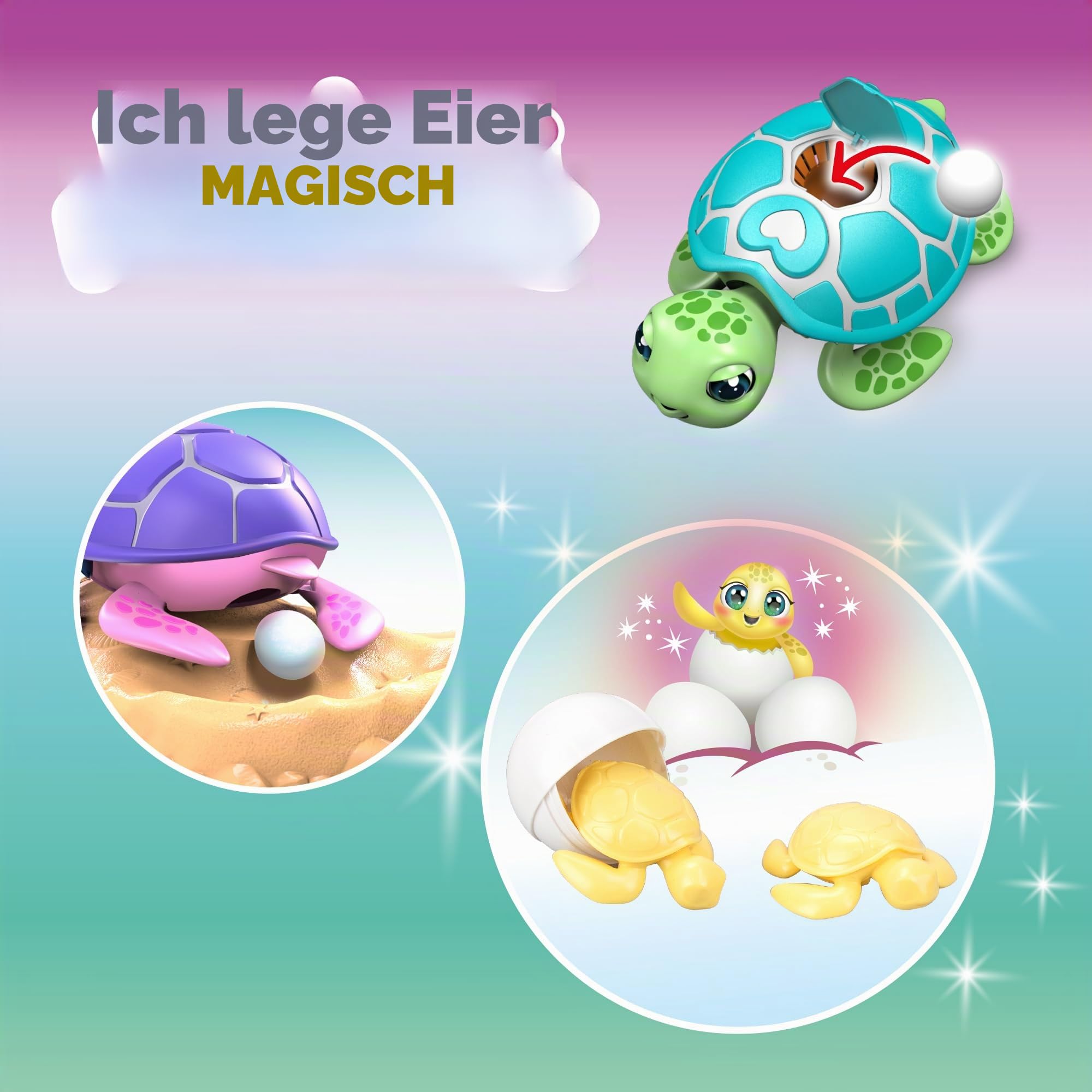 Bizak Speichern Sie die rosa Schildkröte, interaktives Haustier für Jungen und Mädchen, unboxing Erfahrung, reinigen und kümmern Sich um Ihr interaktives Tier mit Reaktion und Ton, Pflegespiel